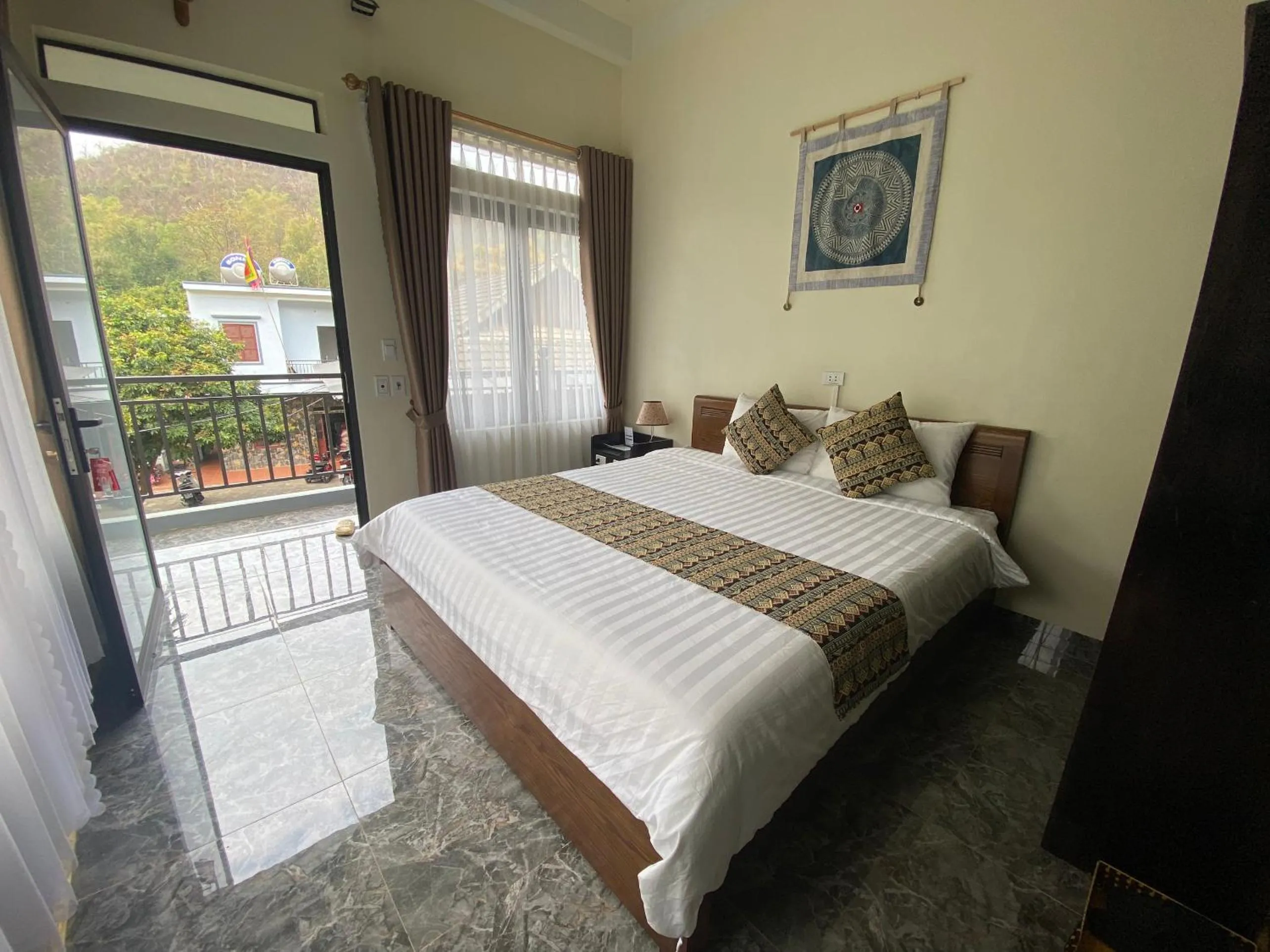 Bed in Duong Thim Homestay Mai Chau