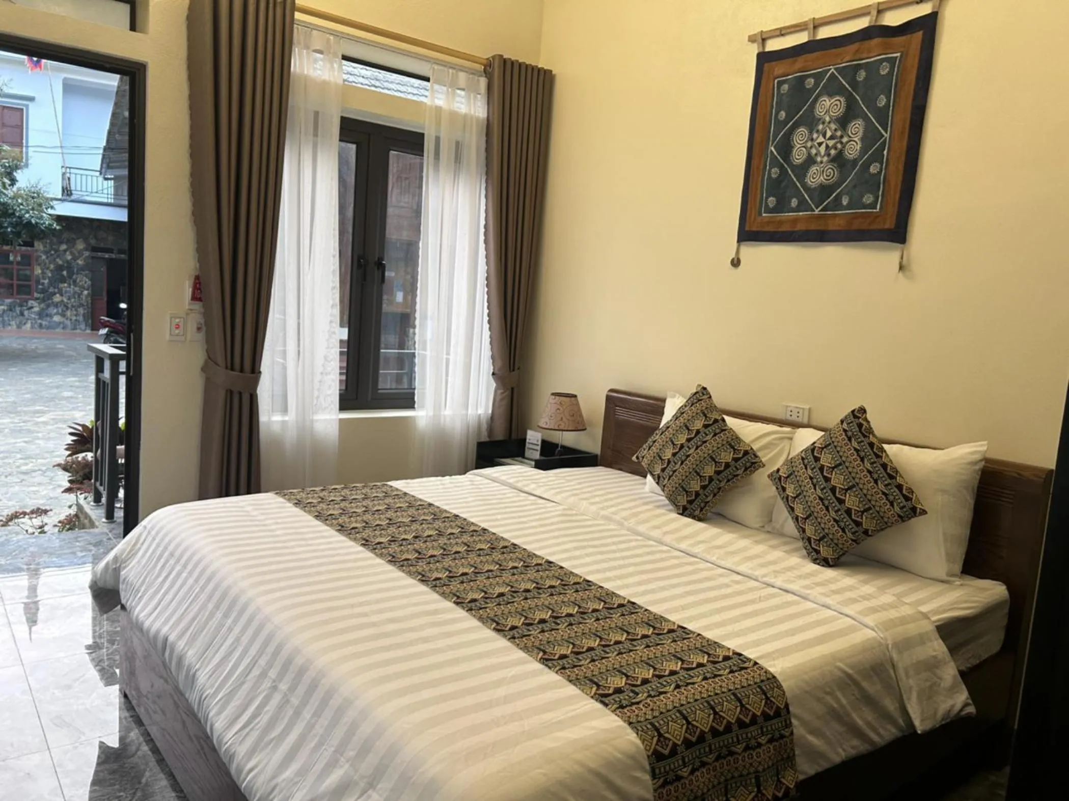 Bed in Duong Thim Homestay Mai Chau