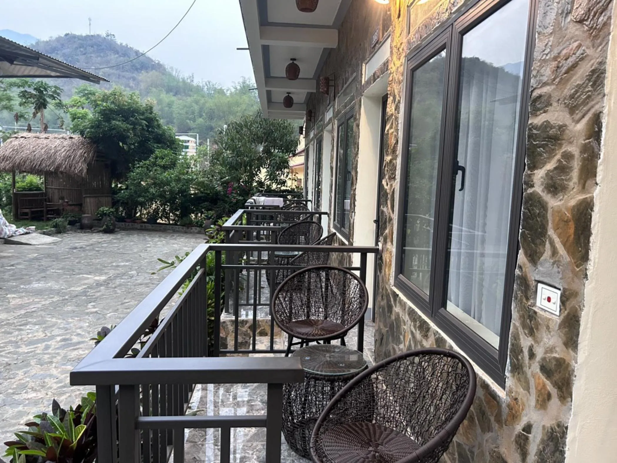 Balcony/Terrace in Duong Thim Homestay Mai Chau