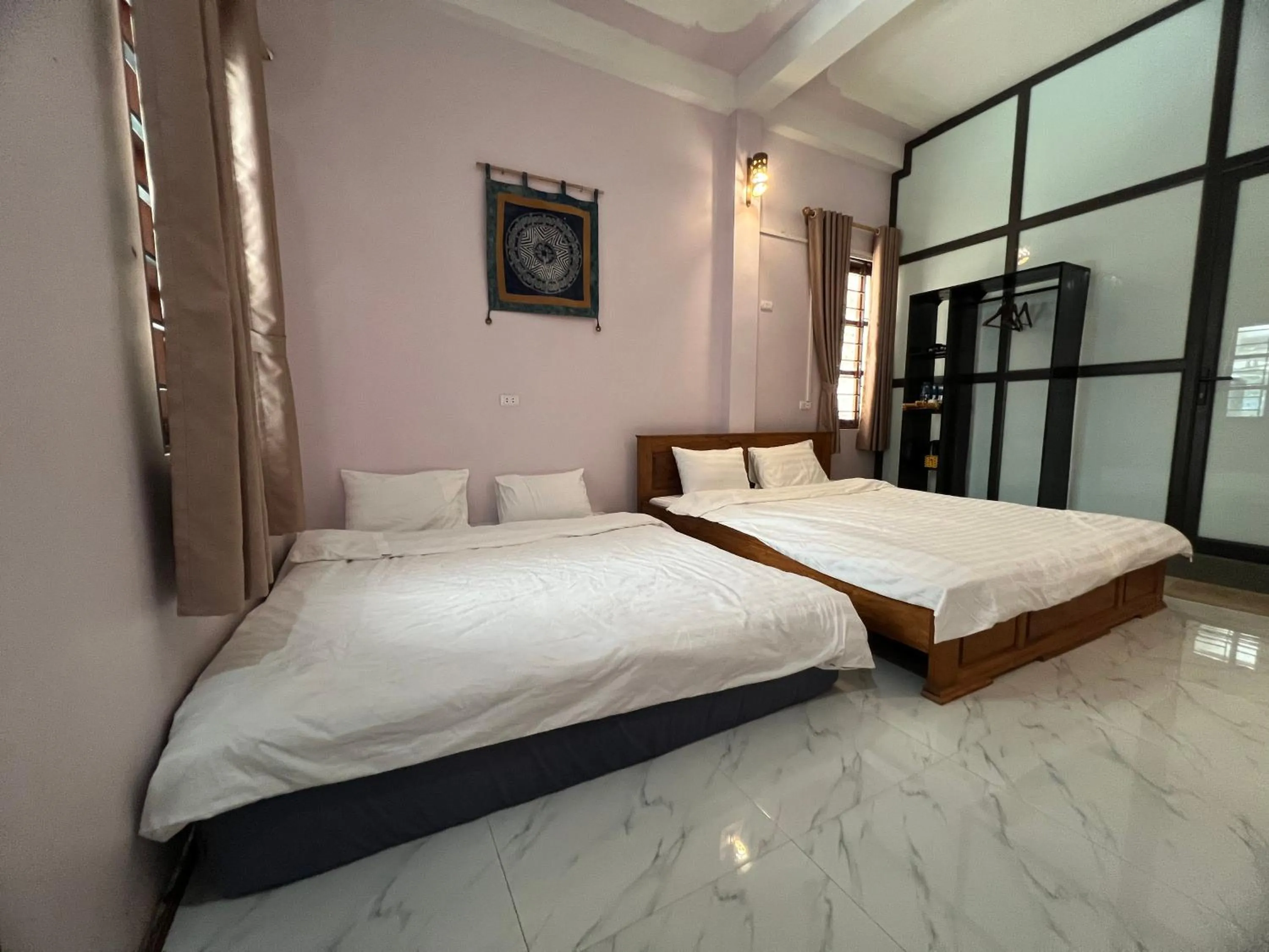 Bed in Duong Thim Homestay Mai Chau