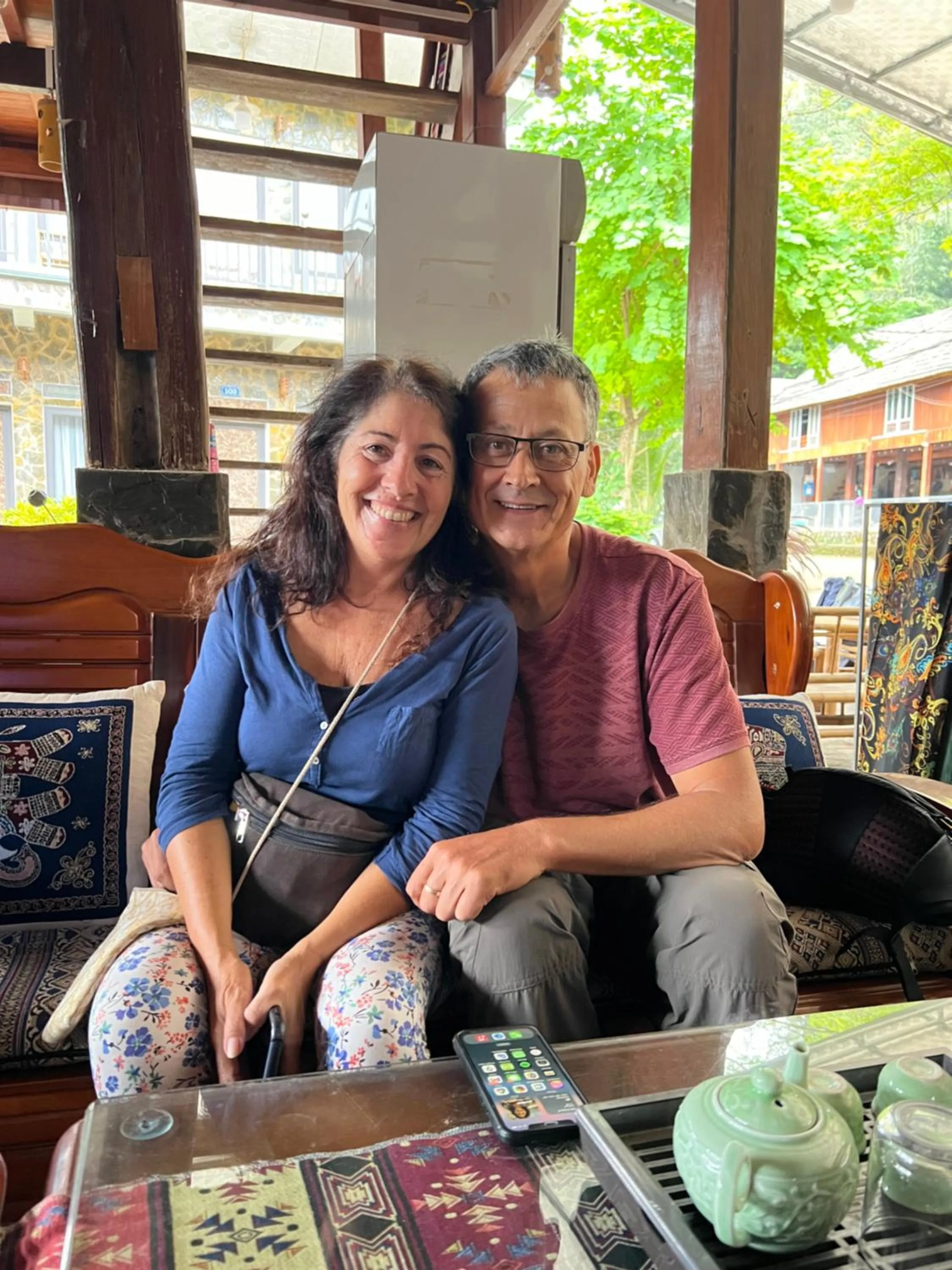 group of guests in Mai Châu Happy House