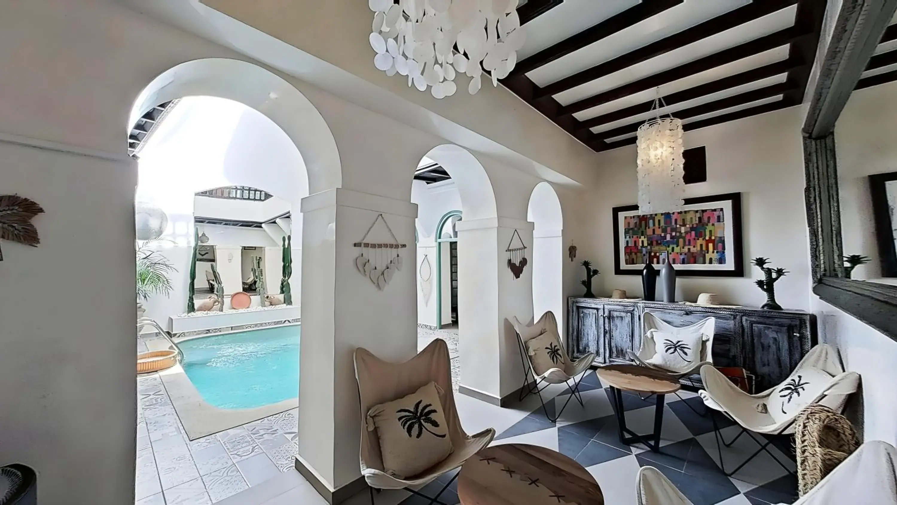 Living room in Riad El Grably Living room in Riad El Grably