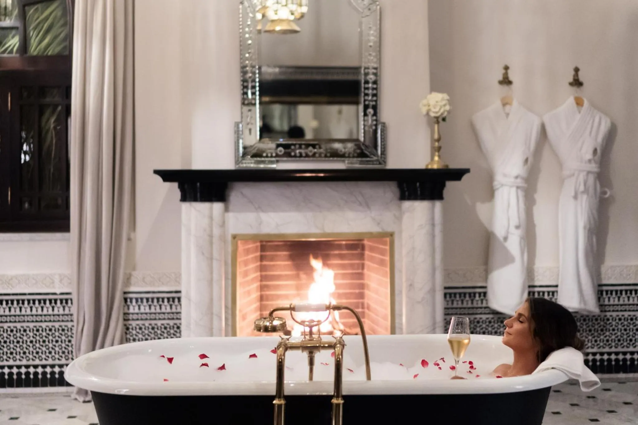 Bathroom in Riad Fes - Relais & Châteaux