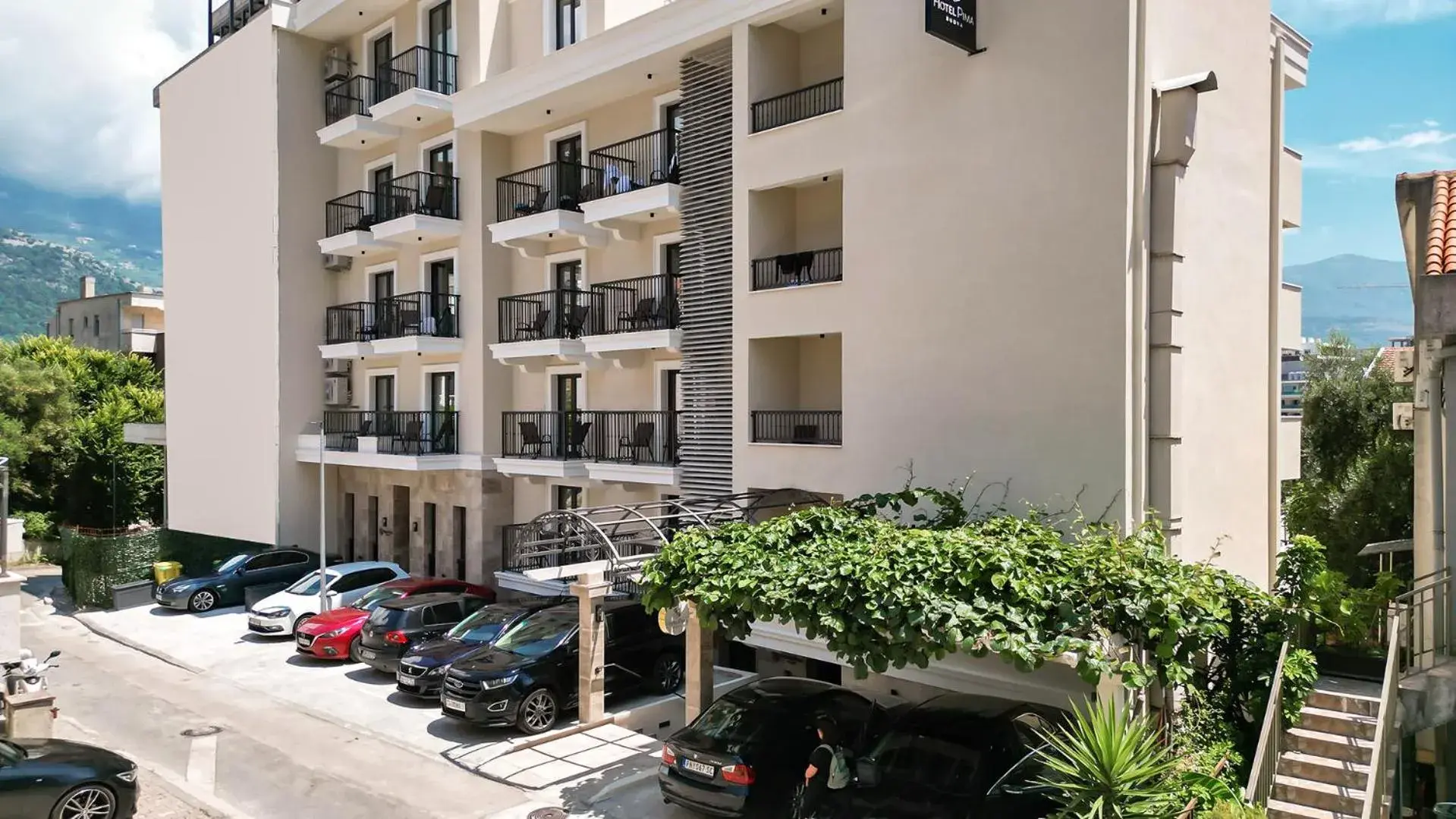 Property building in Hotel Pima Budva Property building in Hotel Pima Budva