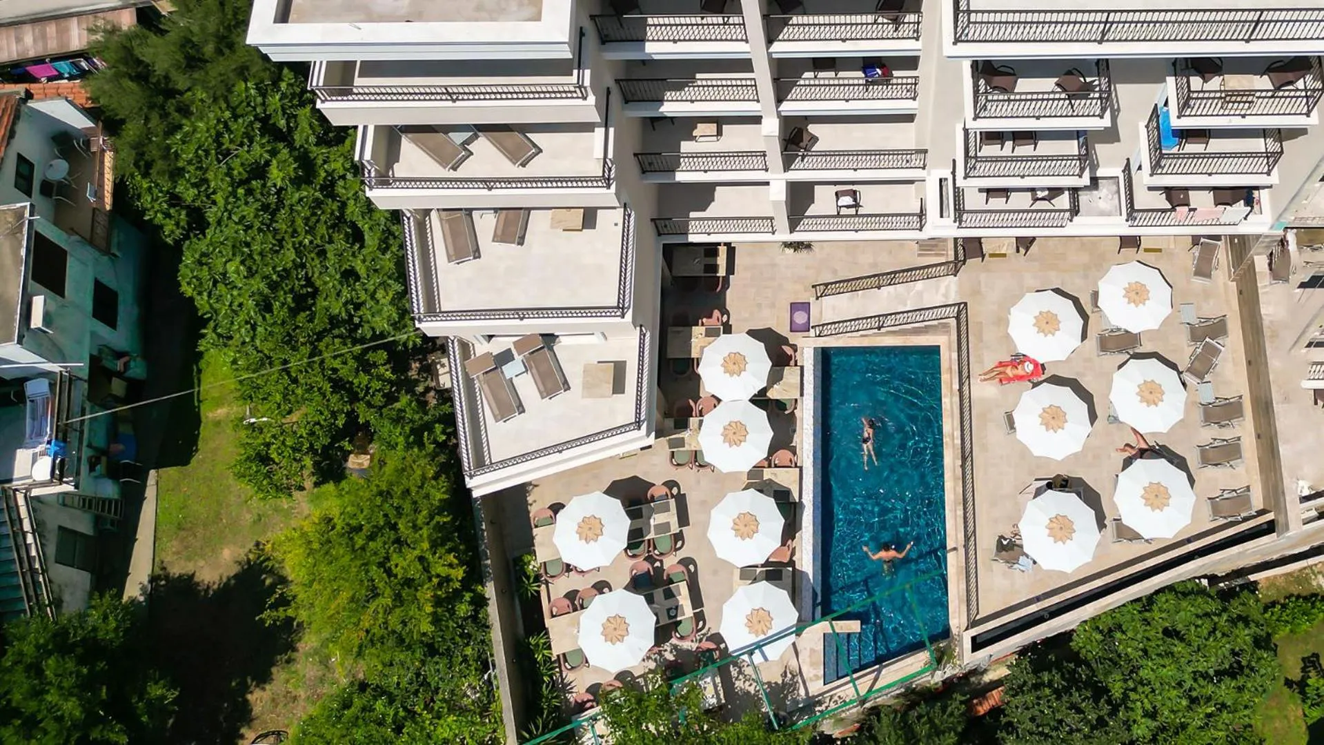 Bird's eye view in Hotel Pima Budva