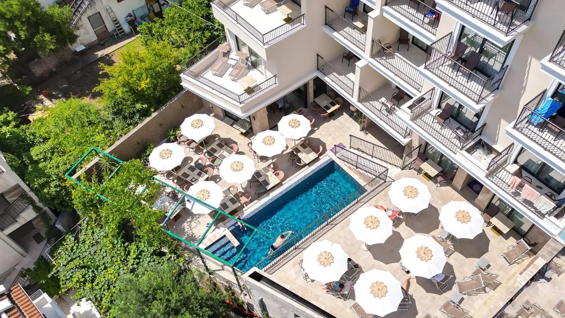 Property building in Hotel Pima Budva Property building in Hotel Pima Budva