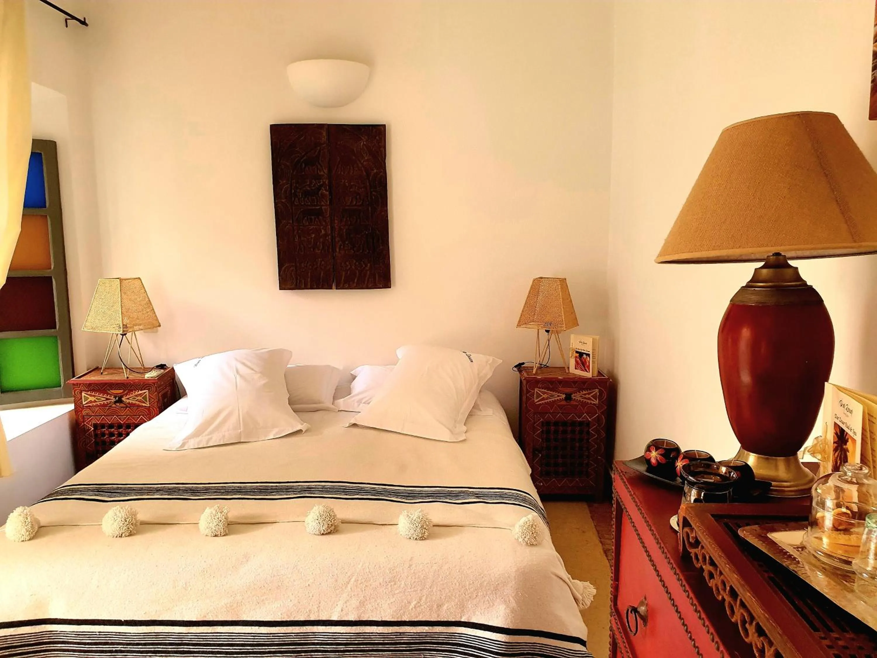 Bed in Riad Dar Zouar & Spa