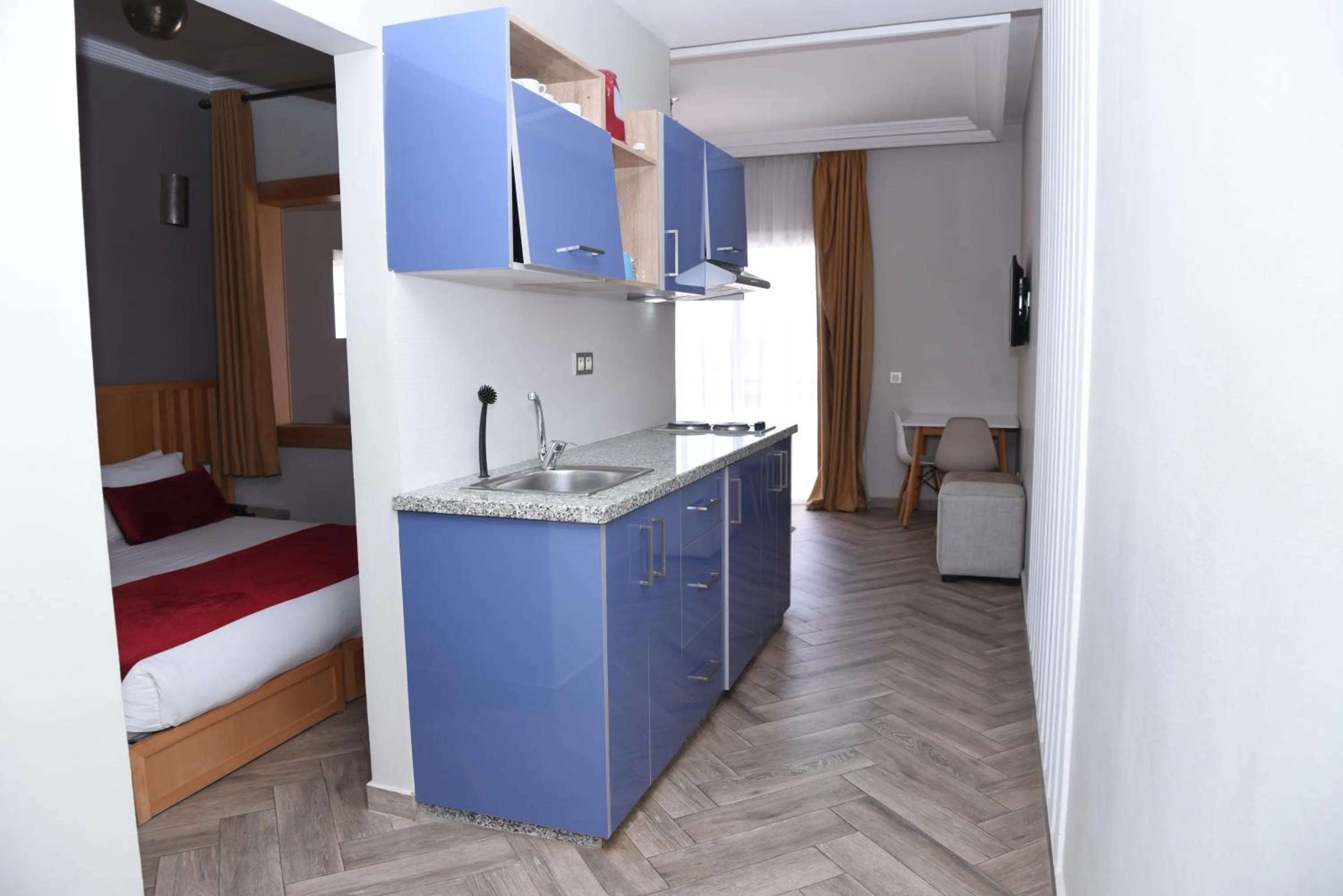 Bedroom in Golden Beach Appart'hotel