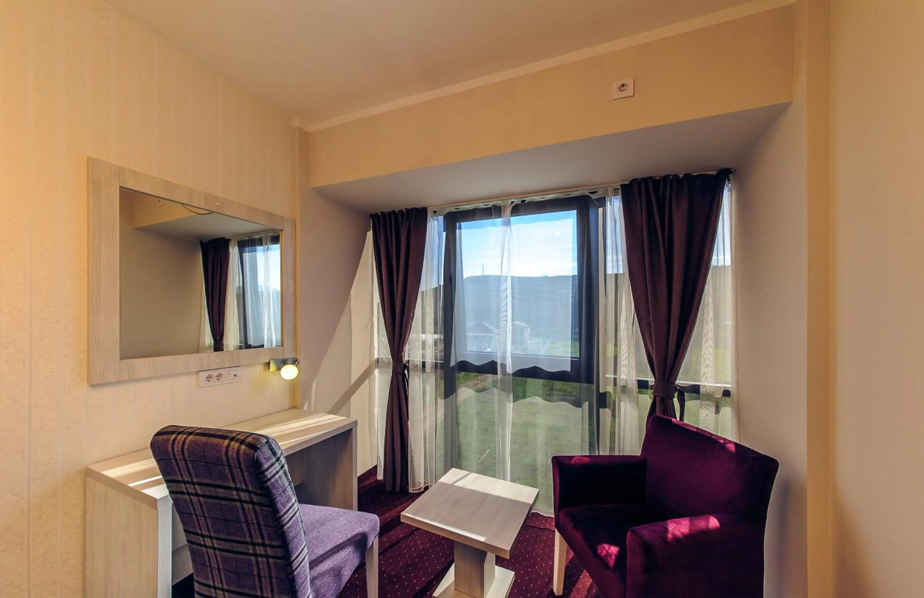 Seating area in Philia Hotel