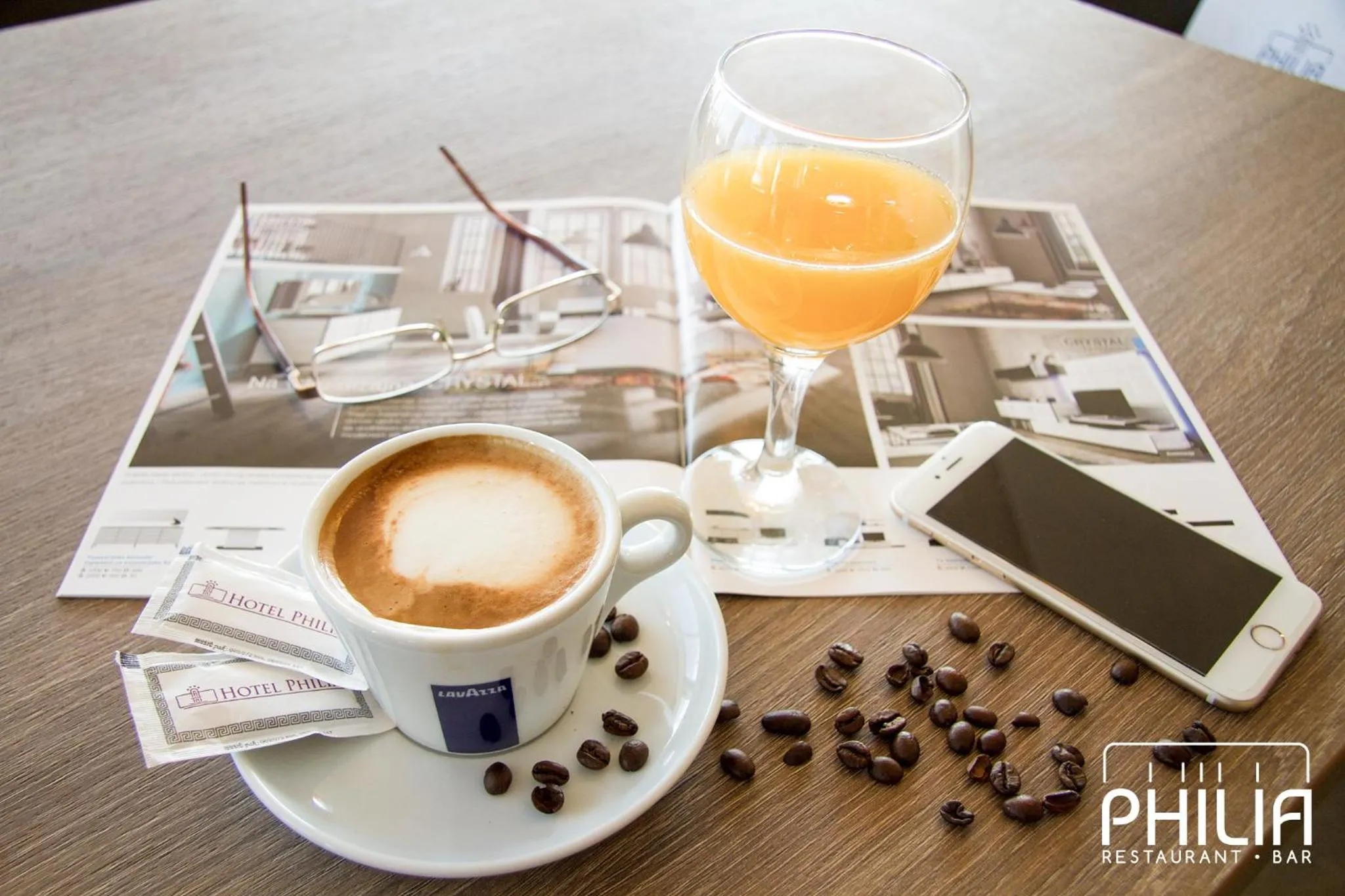 Non alcoholic drinks in Philia Hotel