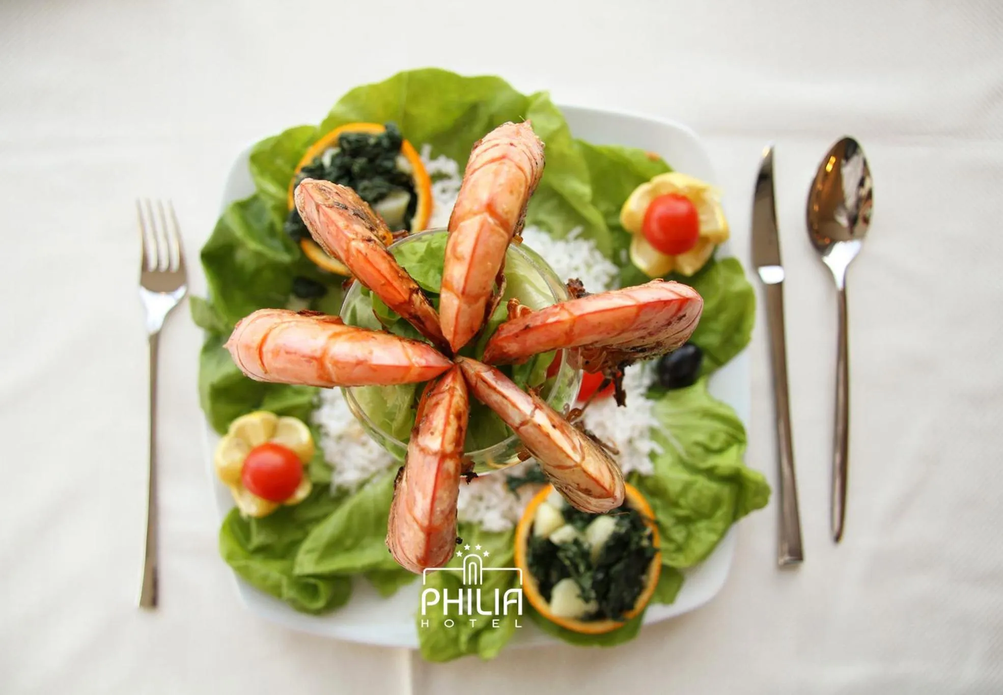 Food close-up in Philia Hotel