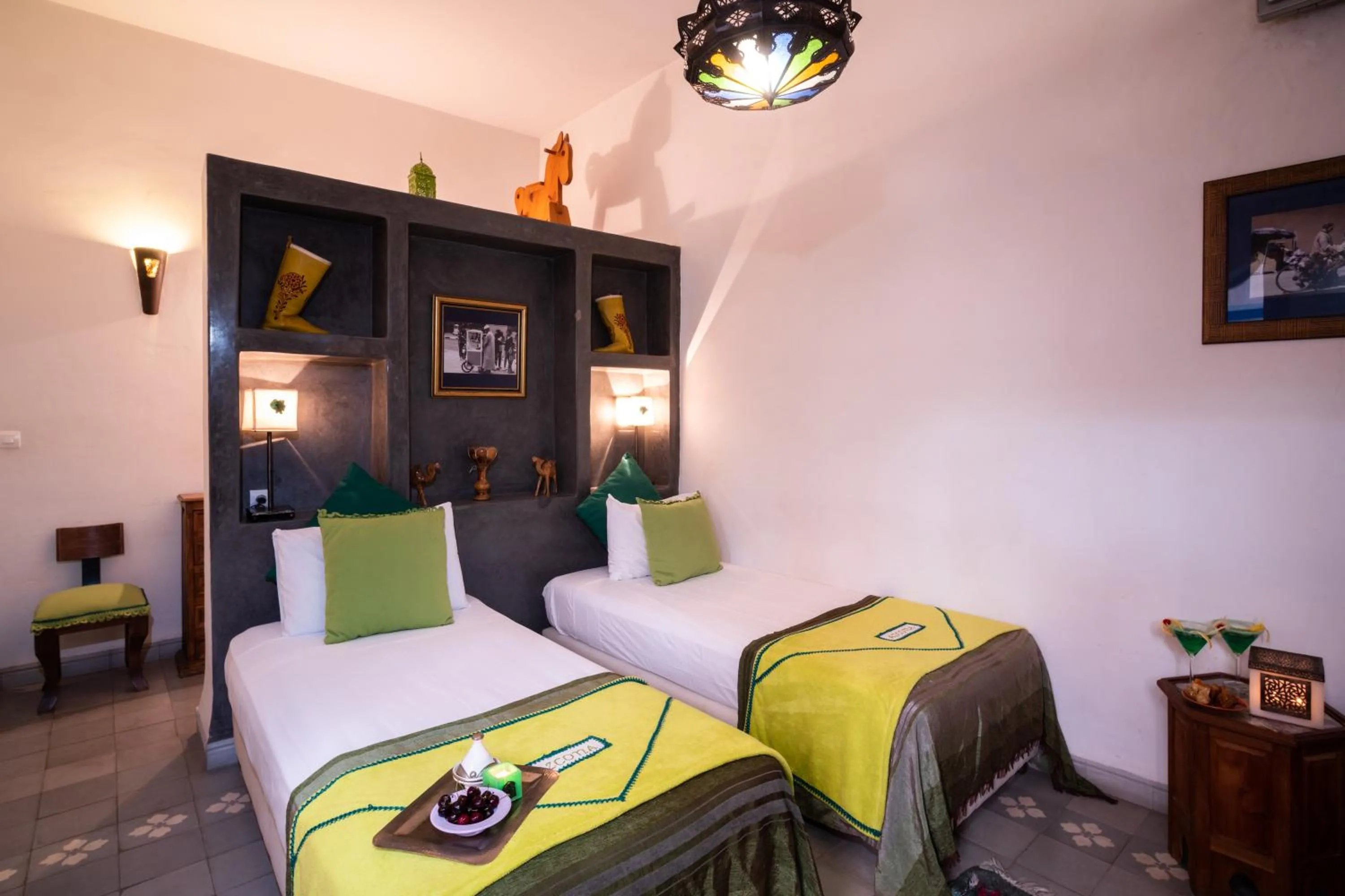 Twin Room with Bath - single occupancy in Riad Azcona