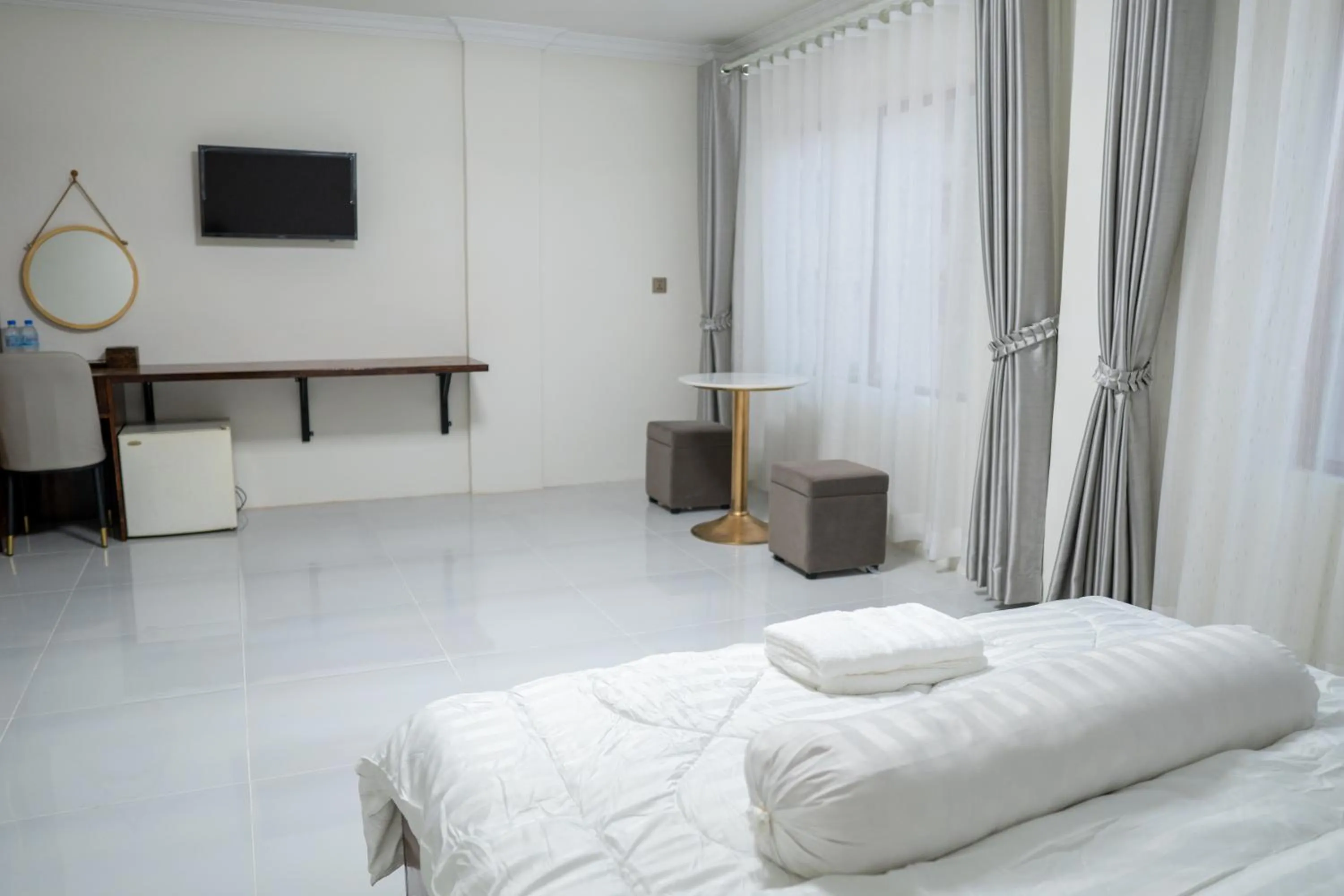 Bed in Empire House, Phnom Penh