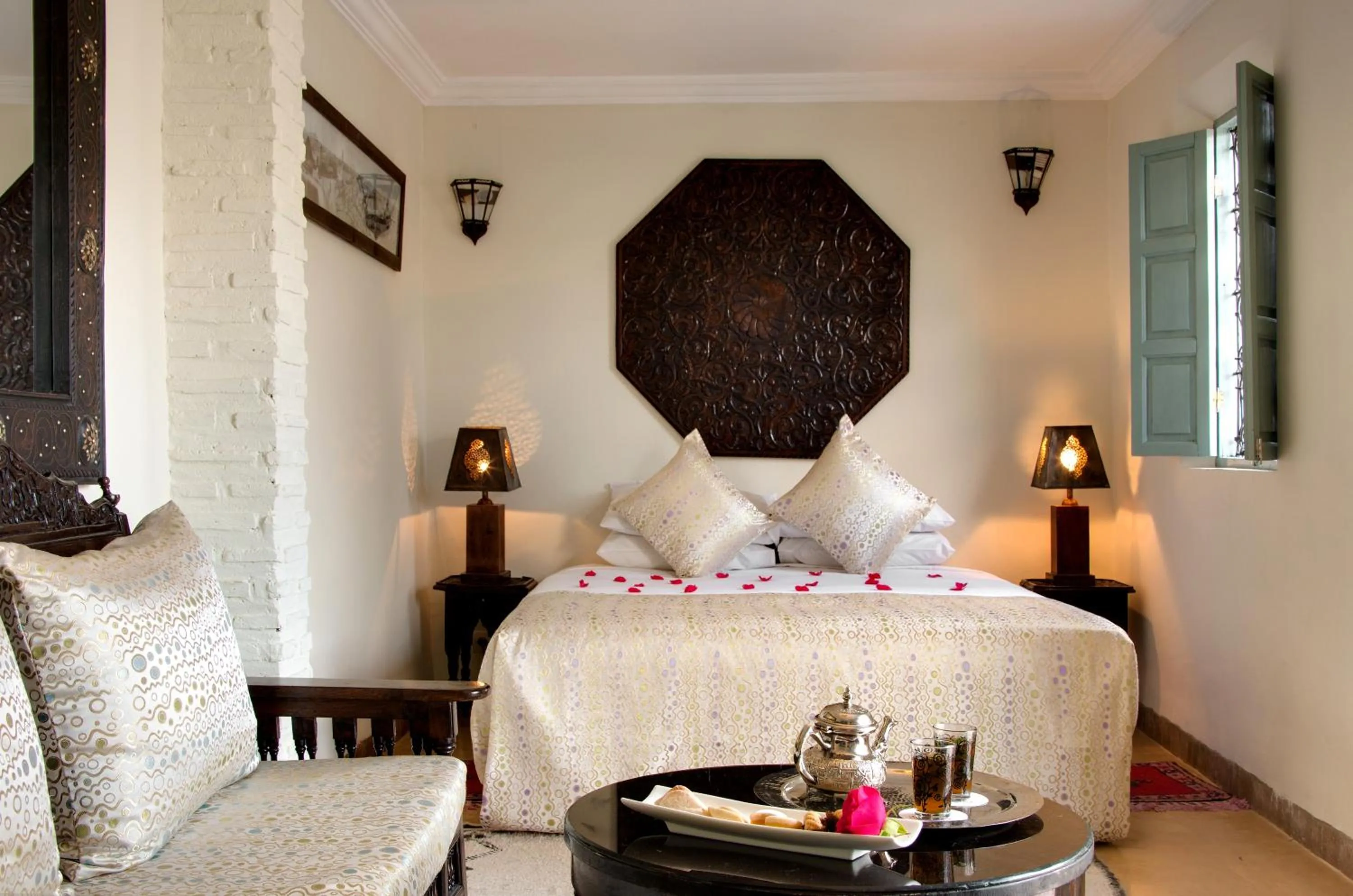 Living room, Bed in Marrakech Riads, Angsana Heritage Collection