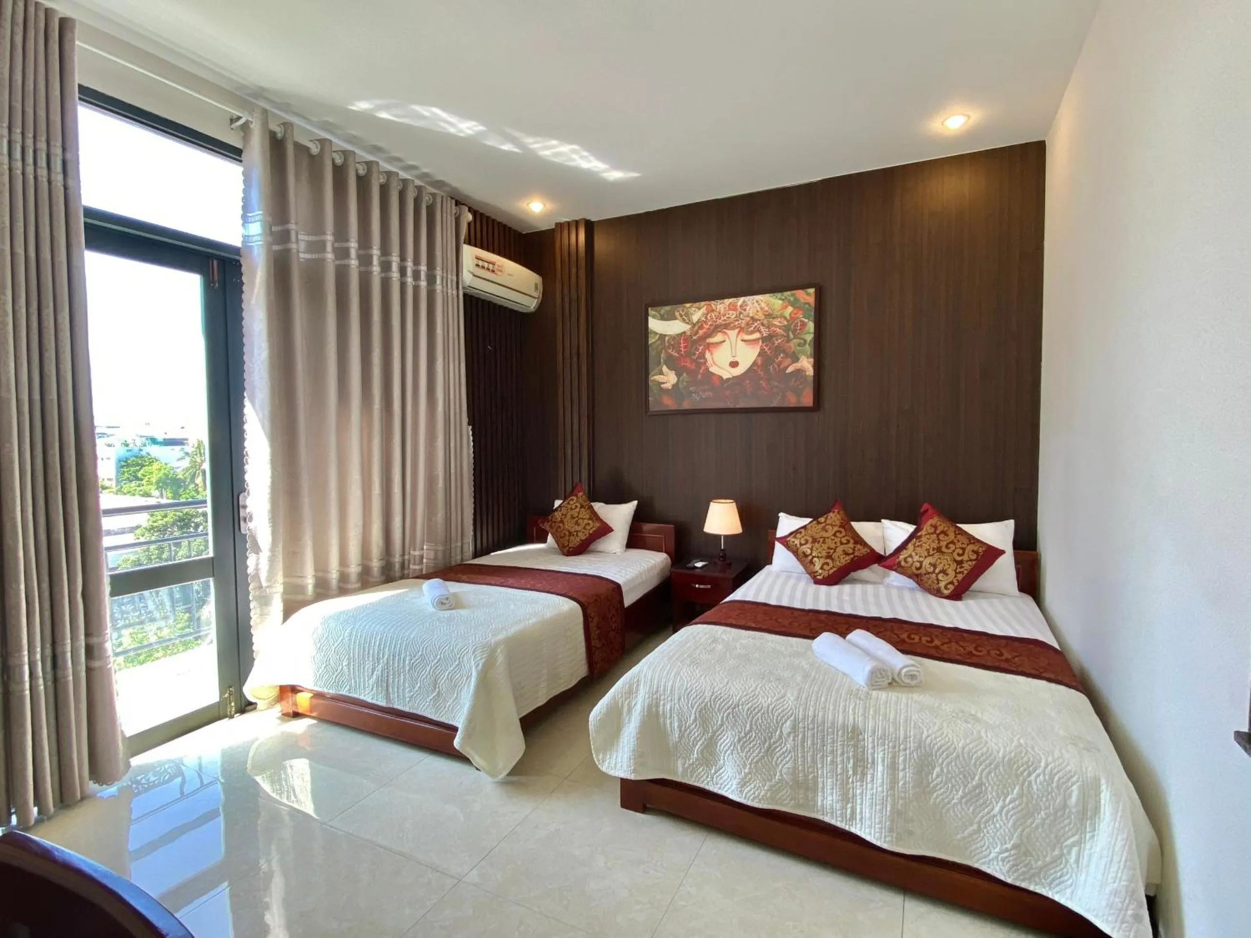 Bed in Hoàng Ngân Hotel Phú Yên