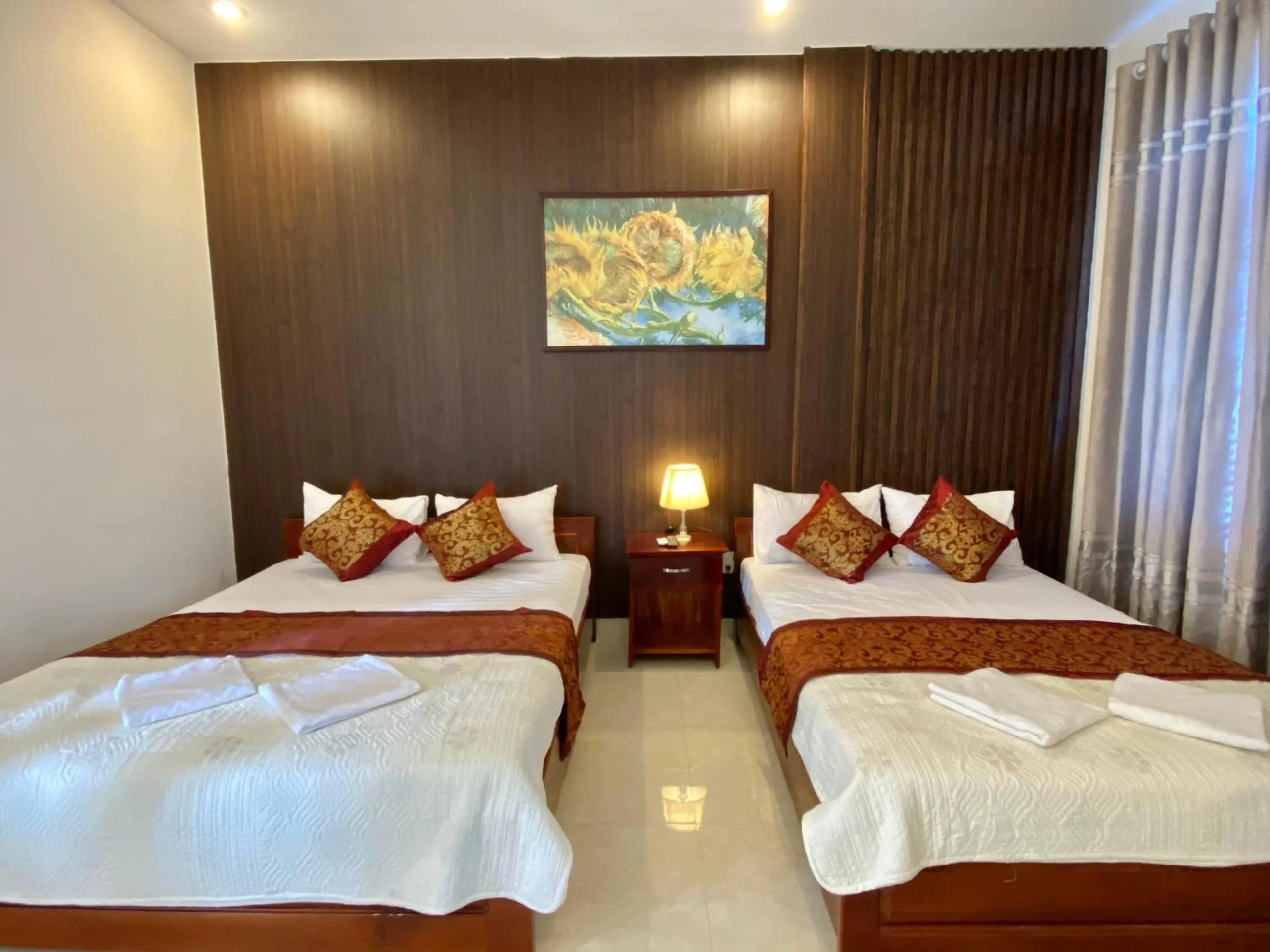 Bed in Hoàng Ngân Hotel Phú Yên