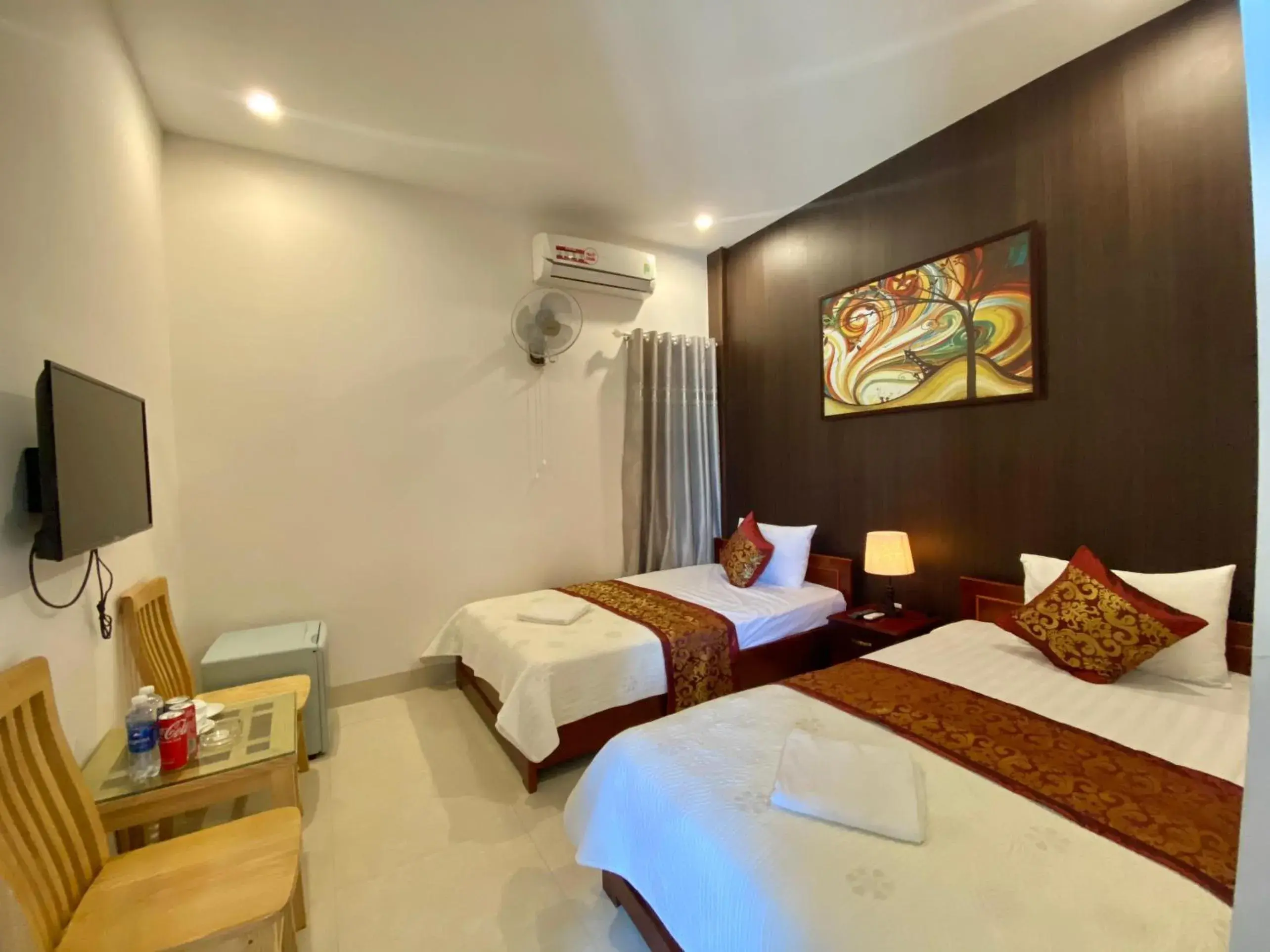 Bed in Hoàng Ngân Hotel Phú Yên Bed in Hoàng Ngân Hotel Phú Yên