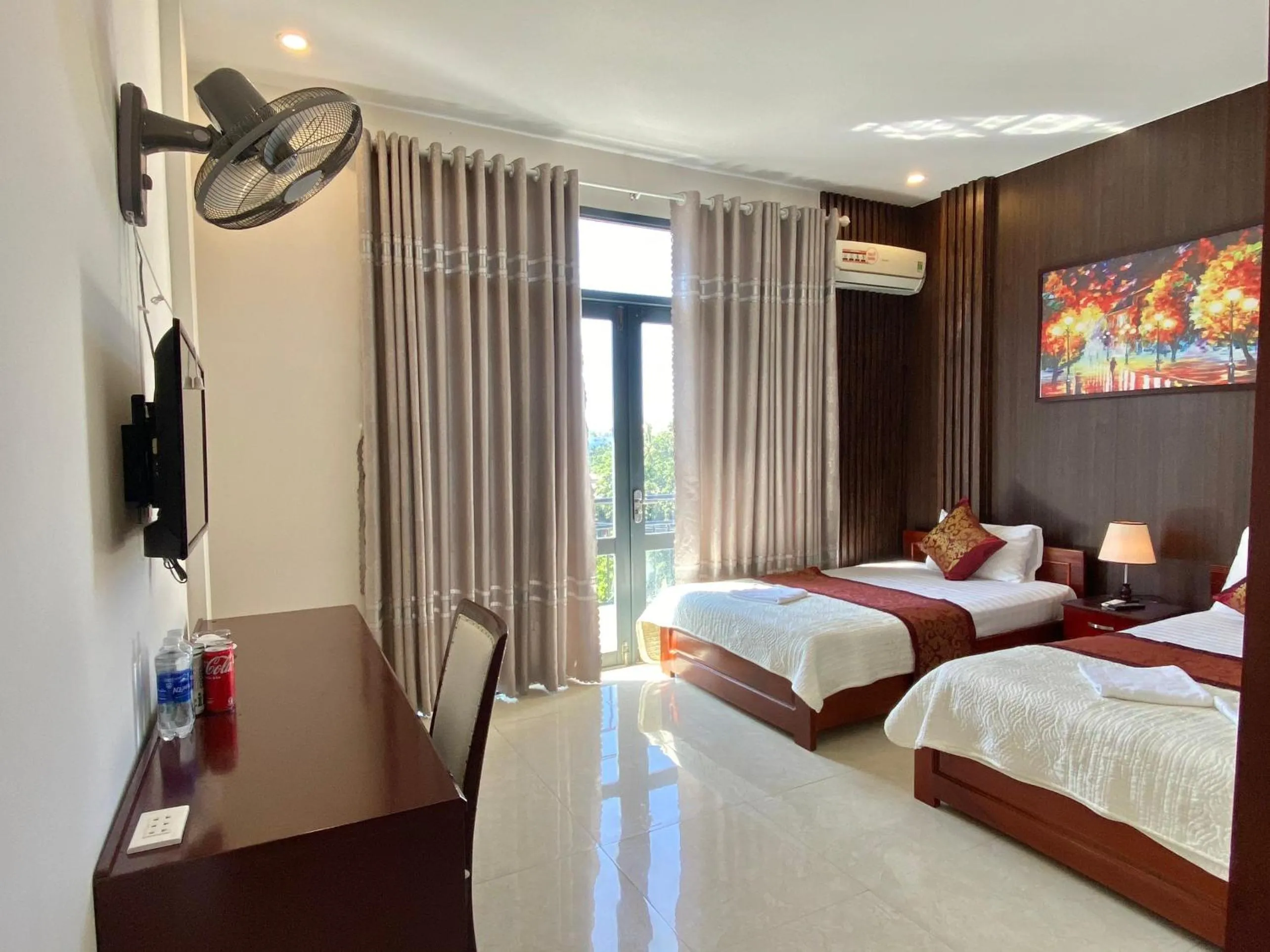 Bed in Hoàng Ngân Hotel Phú Yên