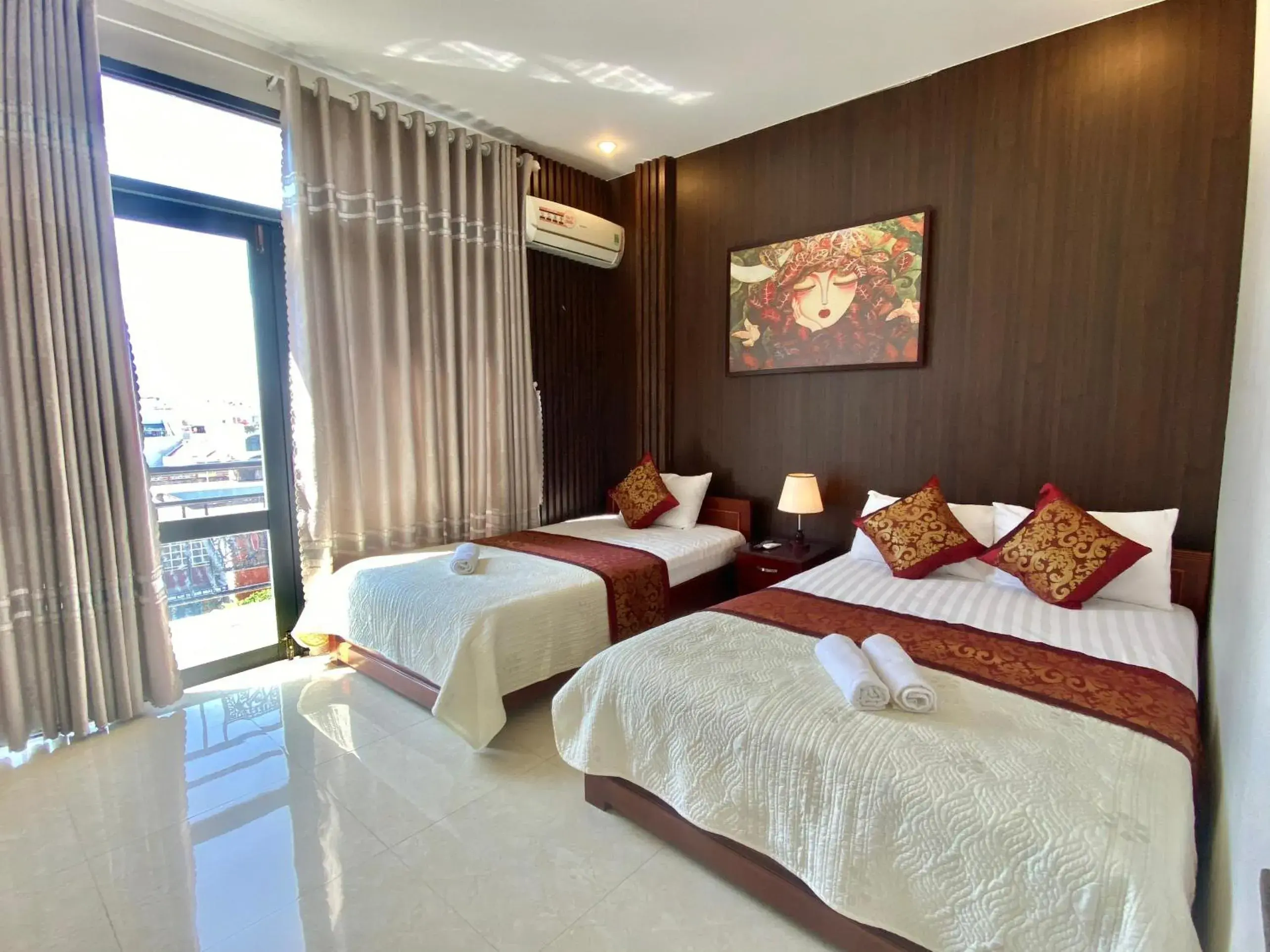 Bed in Hoàng Ngân Hotel Phú Yên Bed in Hoàng Ngân Hotel Phú Yên