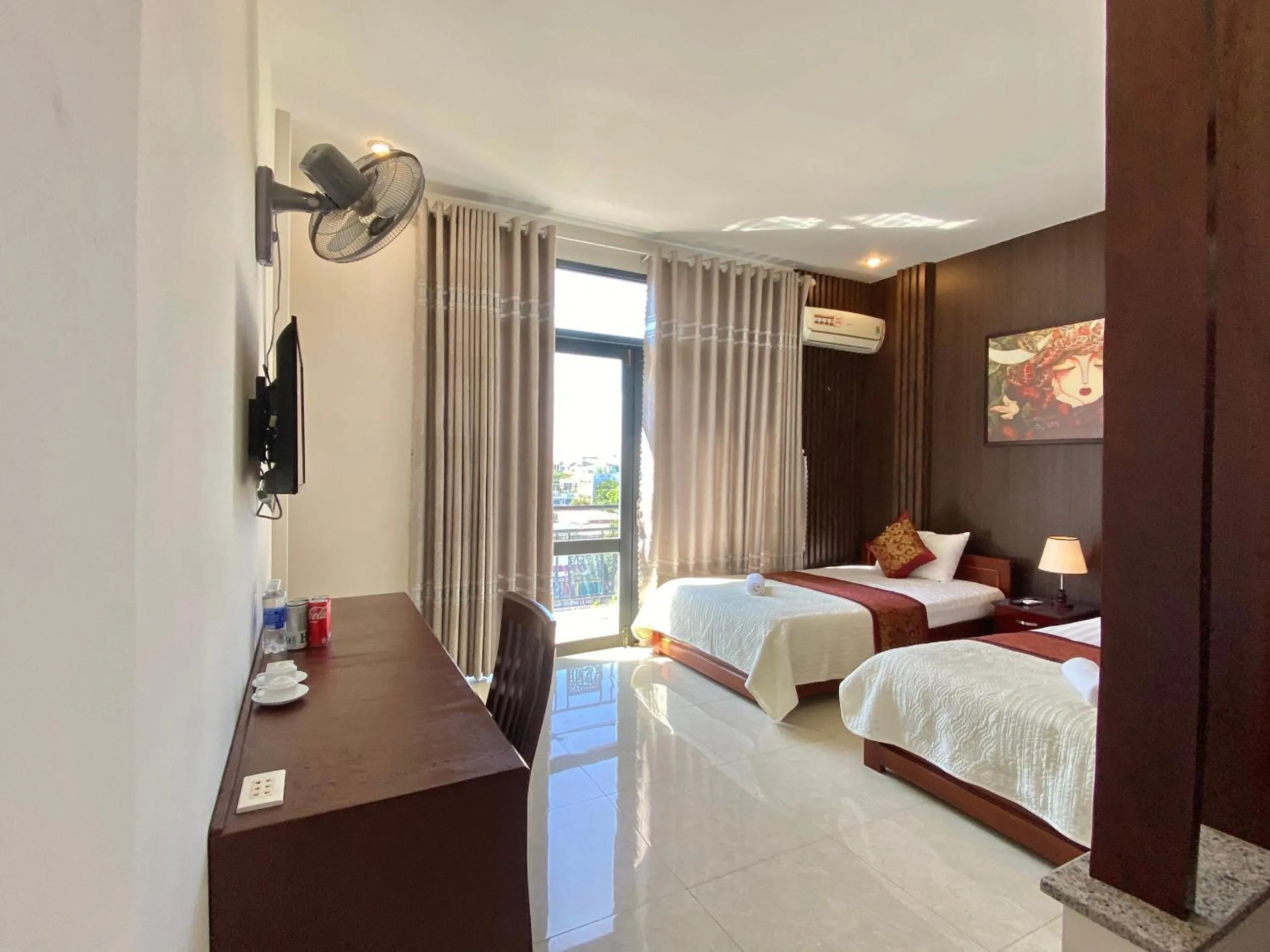 Bed in Hoàng Ngân Hotel Phú Yên