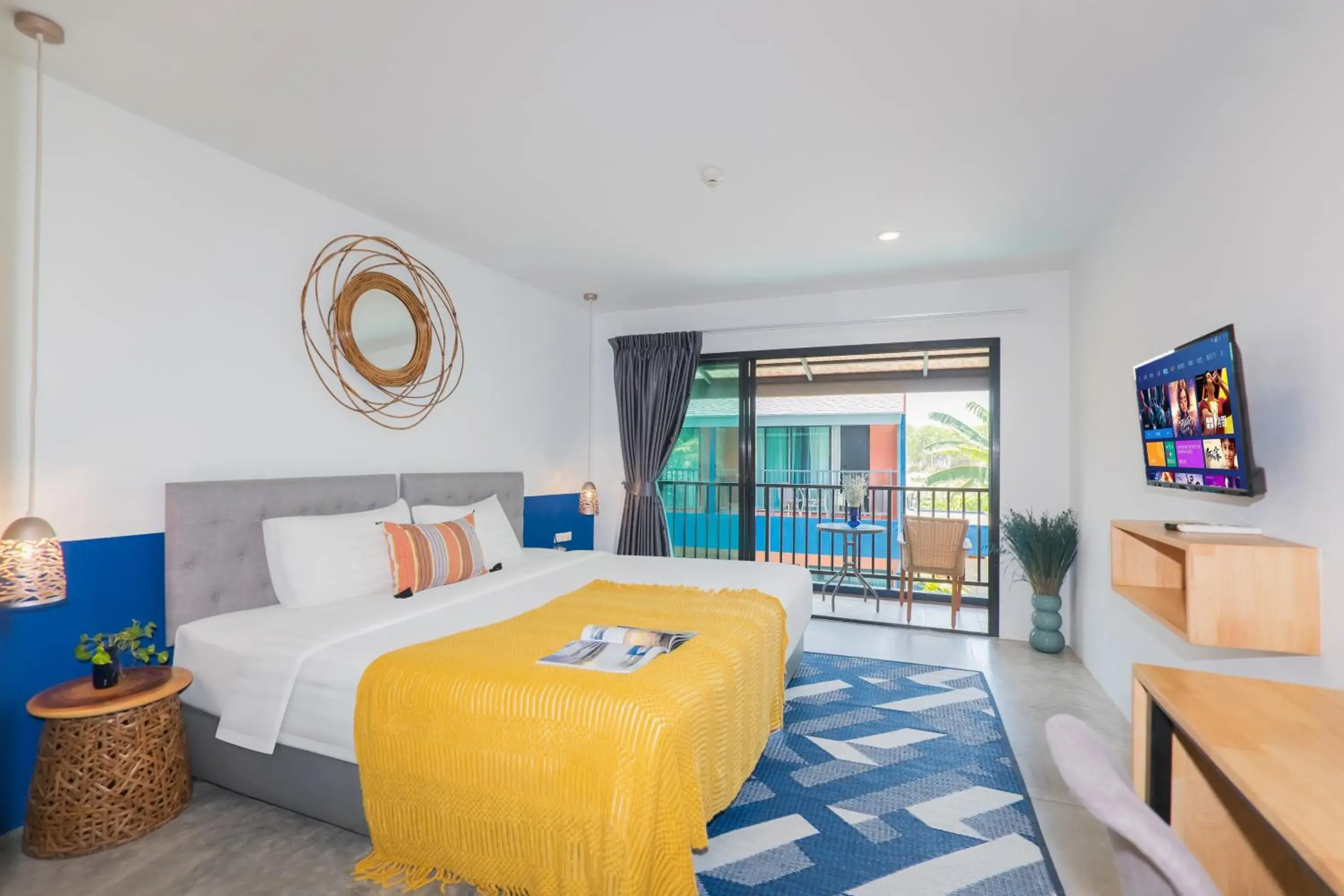 Deluxe Double Room with Balcony in KRAAM Silhouette Hotel and Cafe Phuket Deluxe Double Room with Balcony in KRAAM Silhouette Hotel and Cafe Phuket