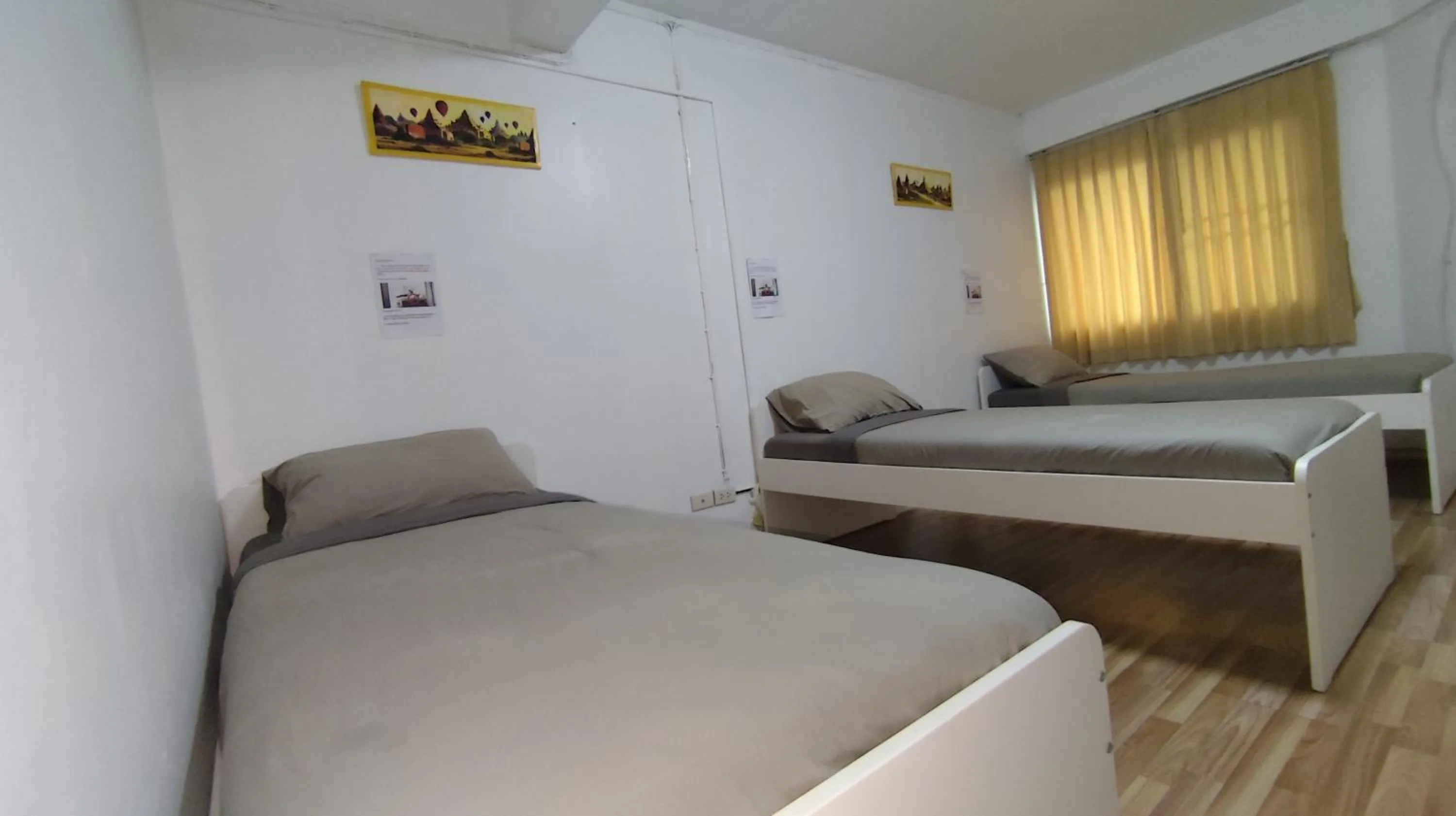 Bed in Doodle Lodge Bangkok