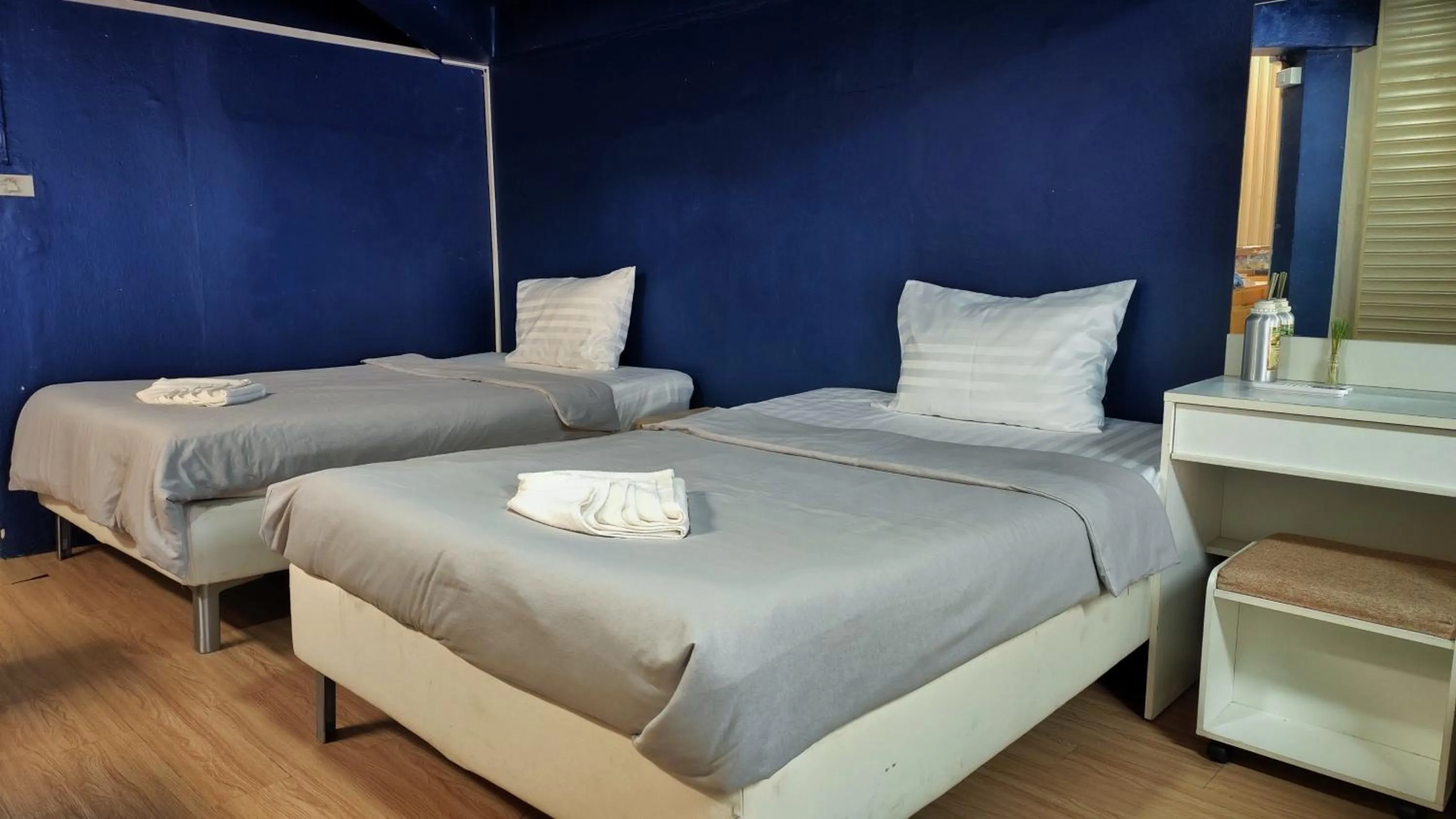 Bed in Doodle Lodge Bangkok