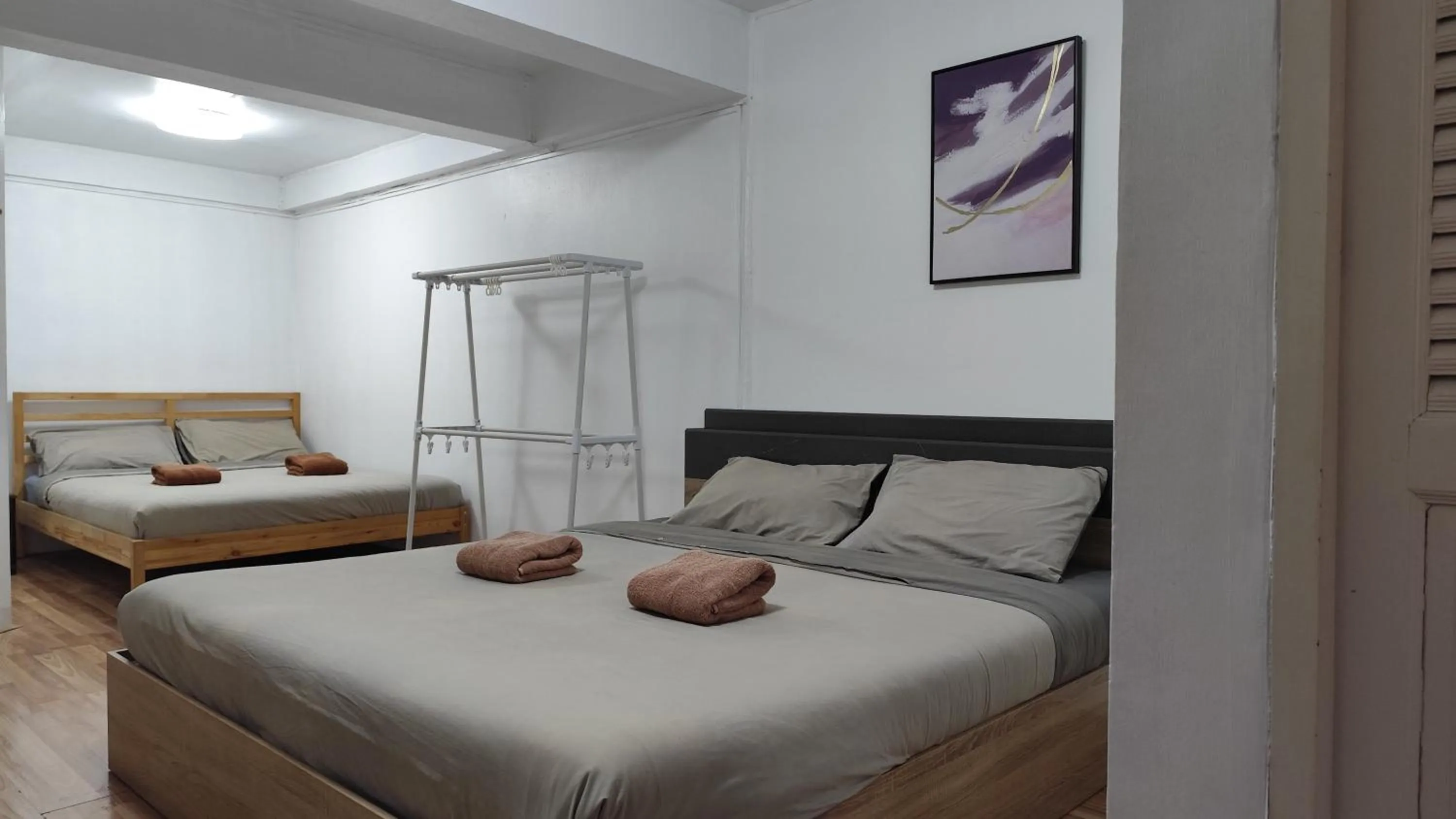 Bed in Doodle Lodge Bangkok