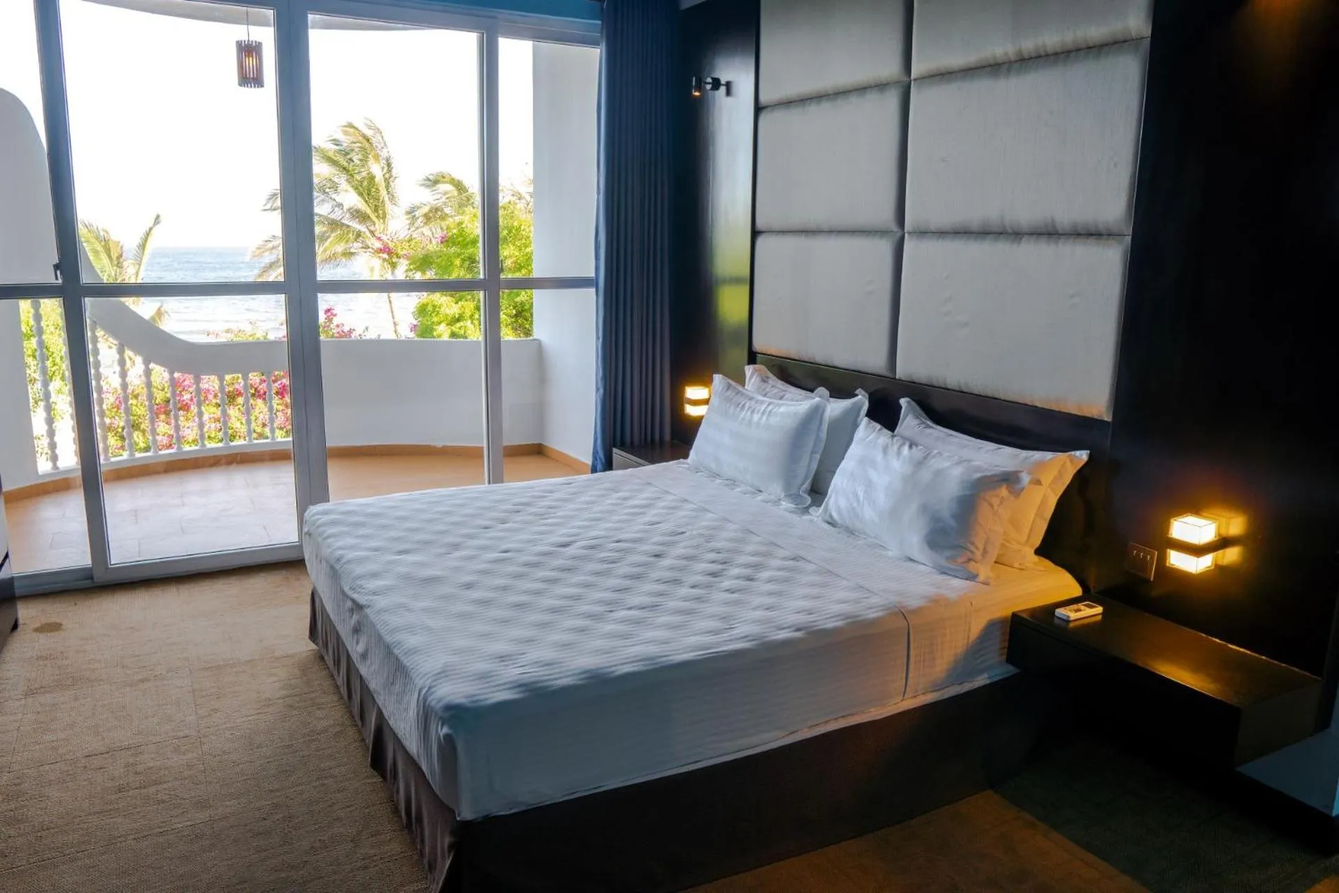 Bed in Peacock Beach Resort and Spa