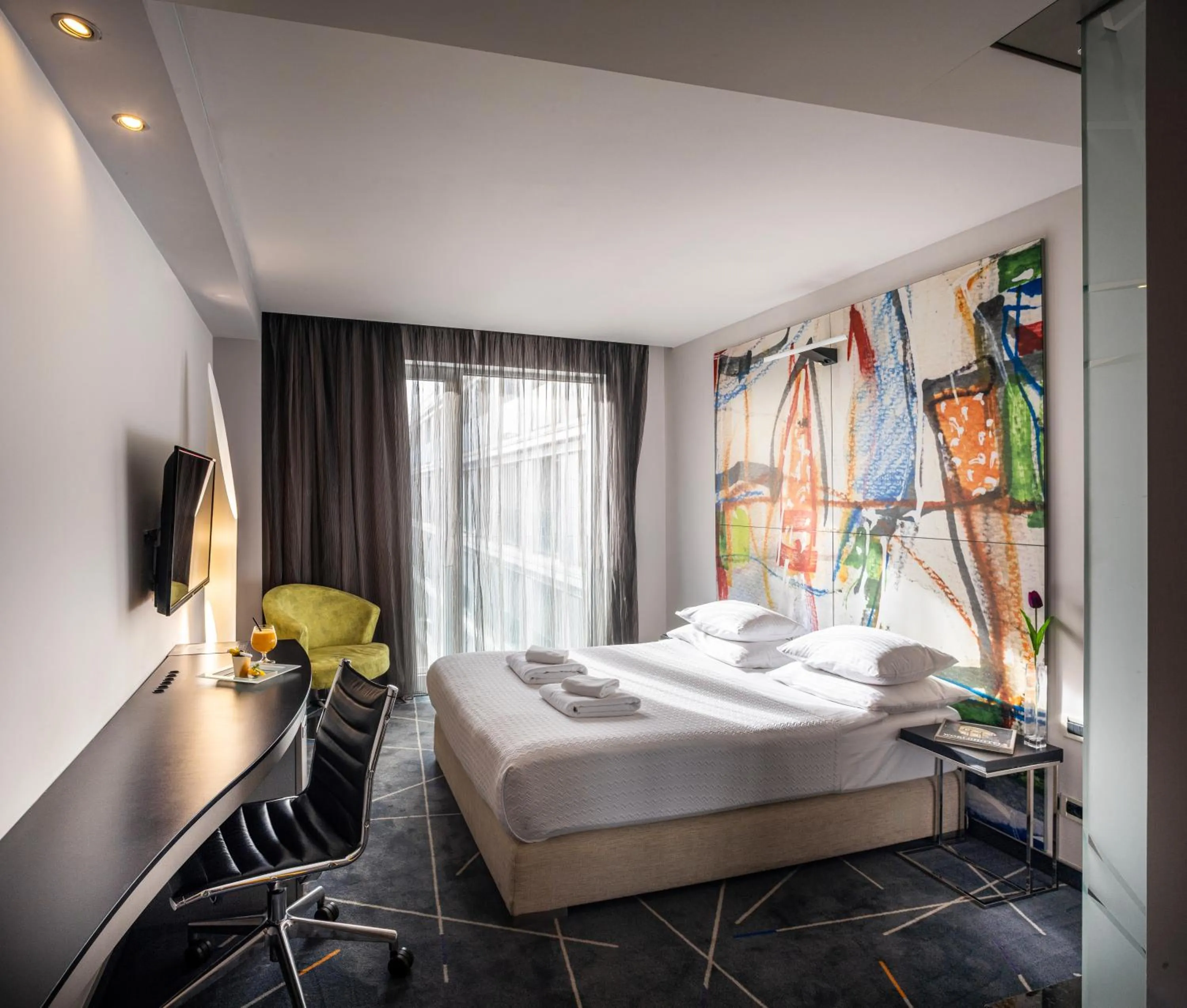 Bed in Nobel Zira Hotel