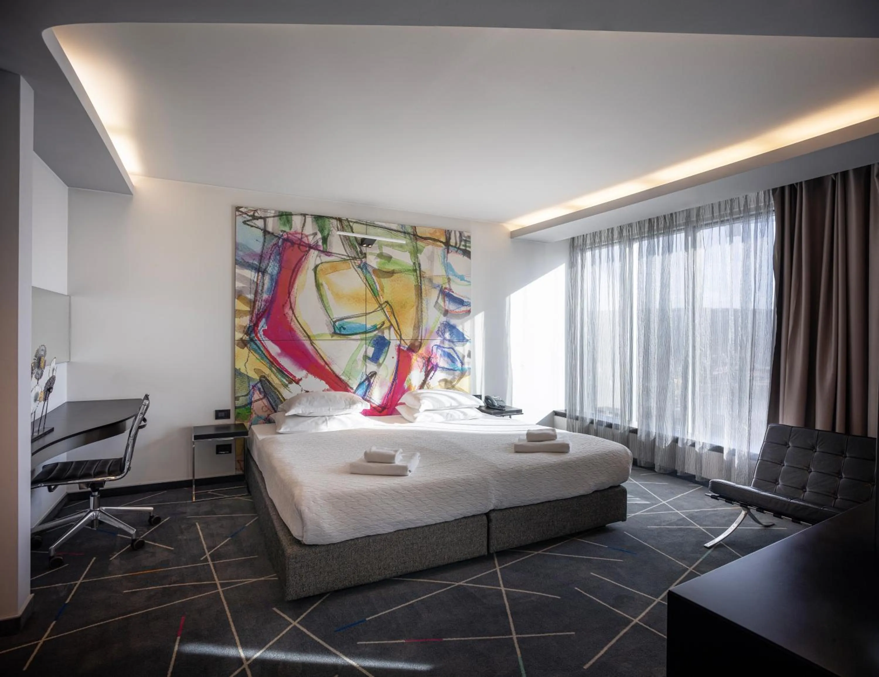 Bed in Nobel Zira Hotel