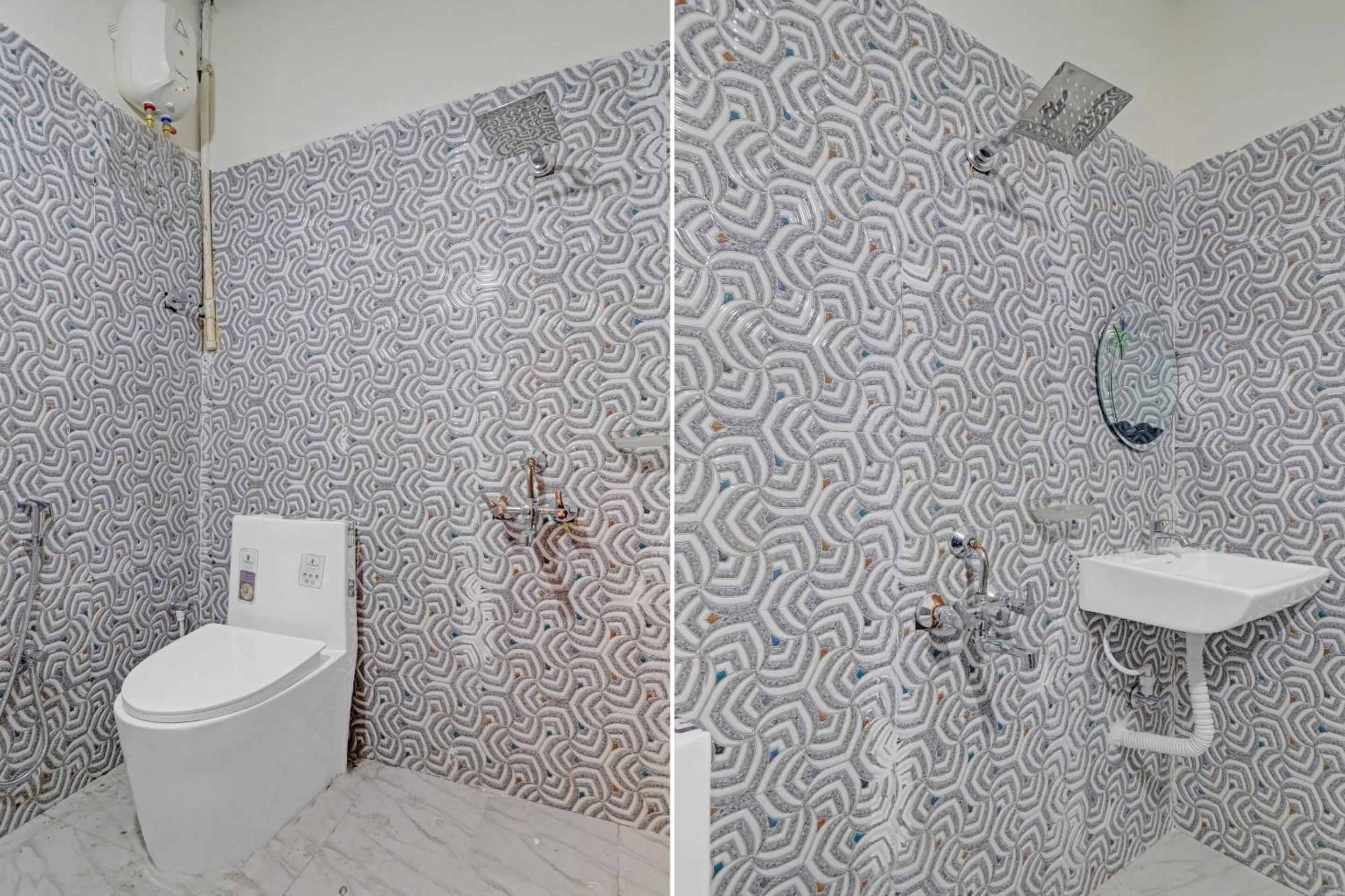 Bathroom in Hotel O R Square Bn Reddy