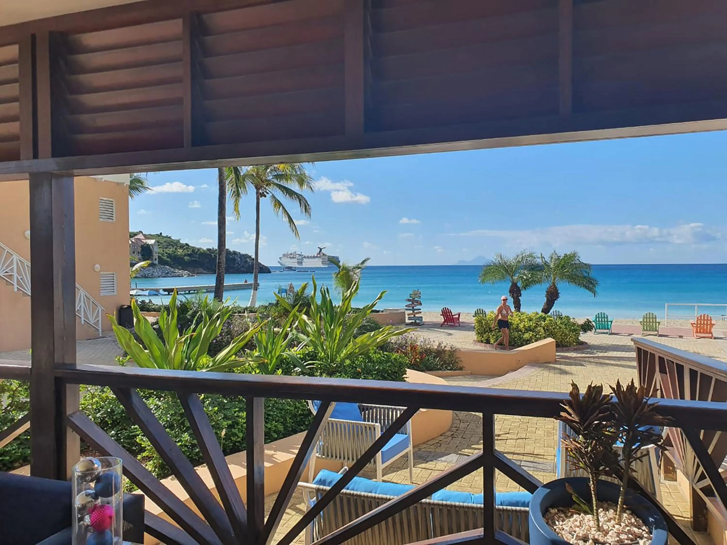 View (from property/room) in Divi Little Bay Beach Resort