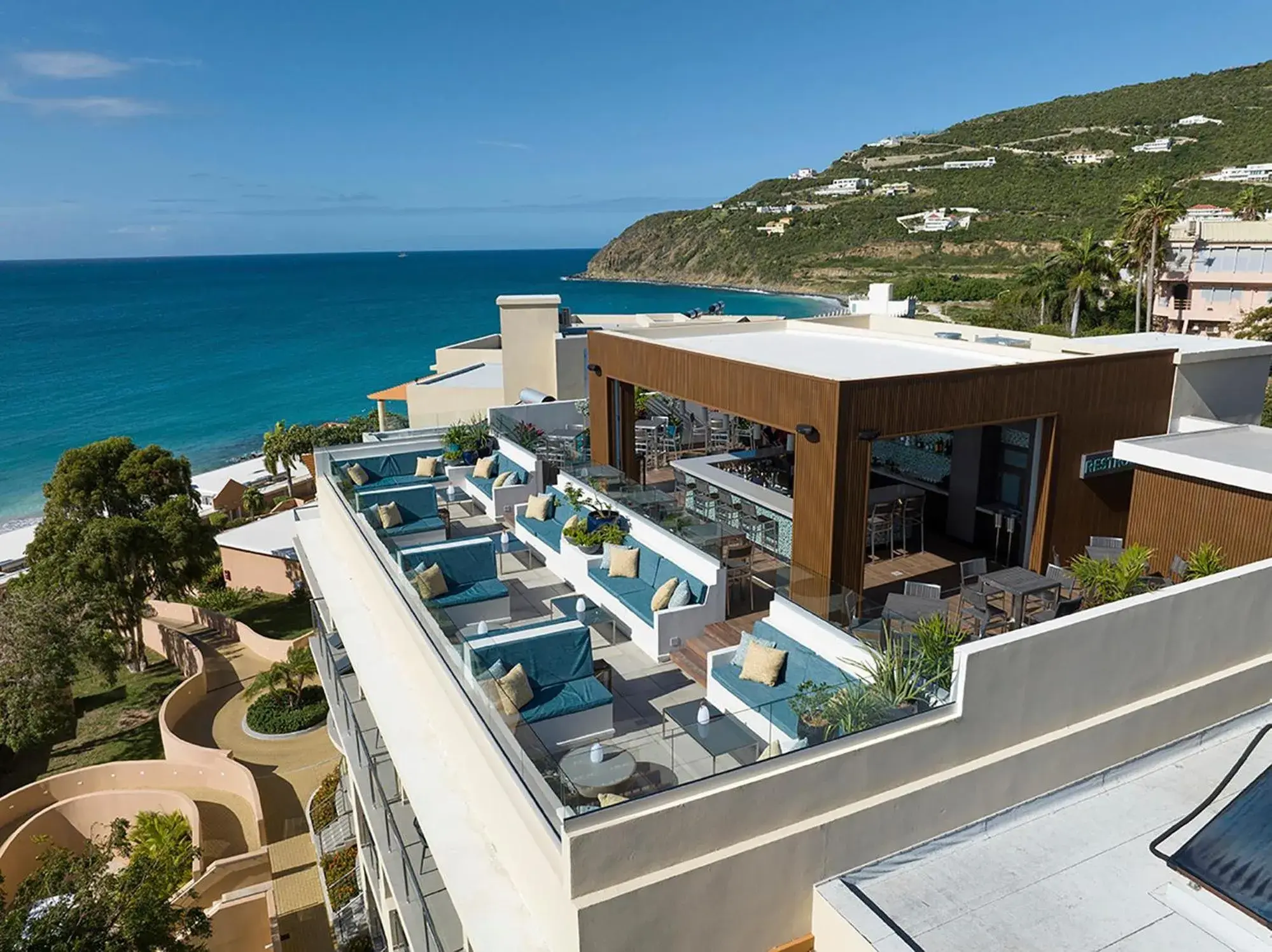 Mountain view in Divi Little Bay Beach Resort Mountain view in Divi Little Bay Beach Resort