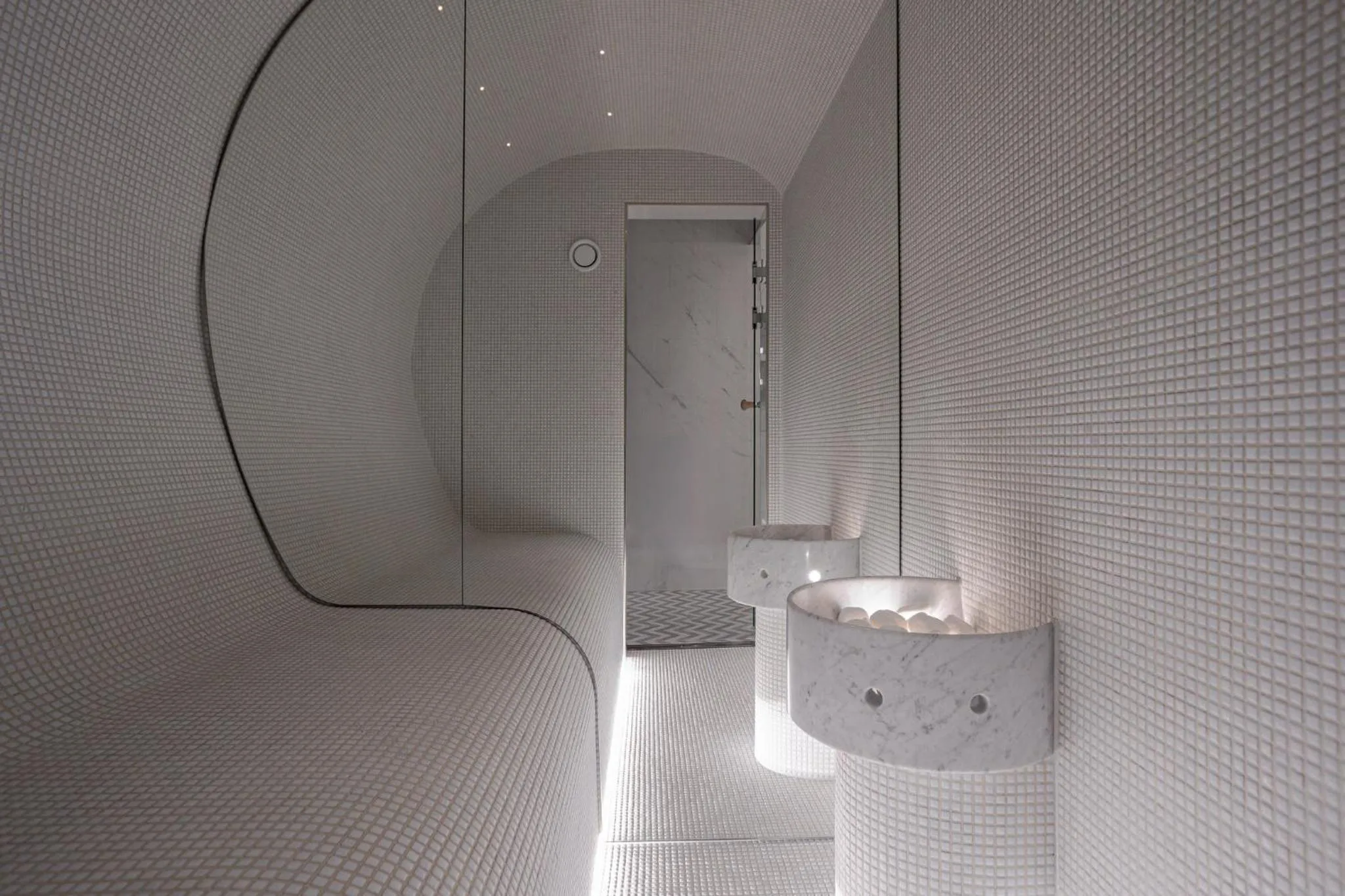 Steam room in Waldorf Astoria Helsinki