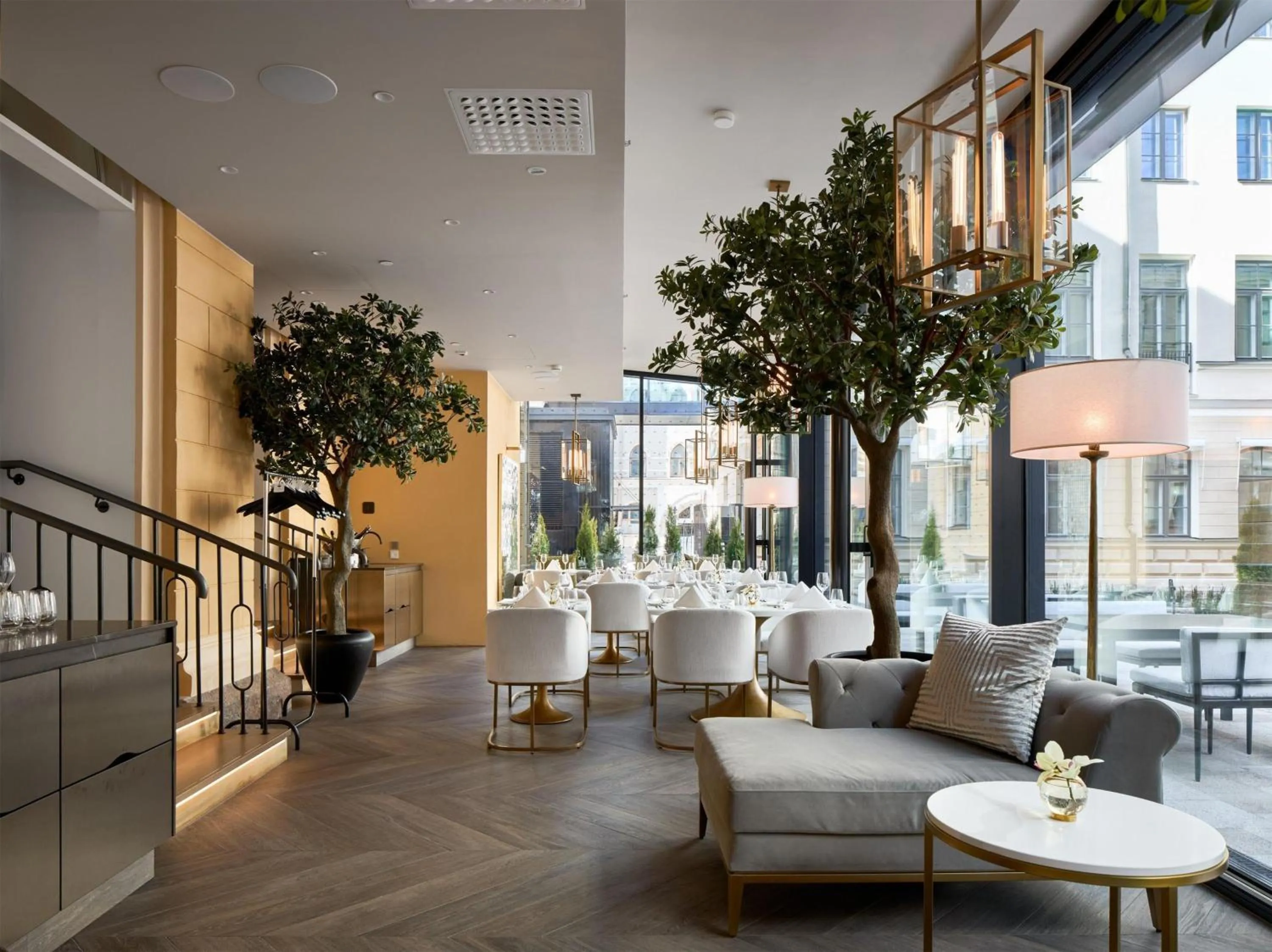 Dining area in Waldorf Astoria Helsinki