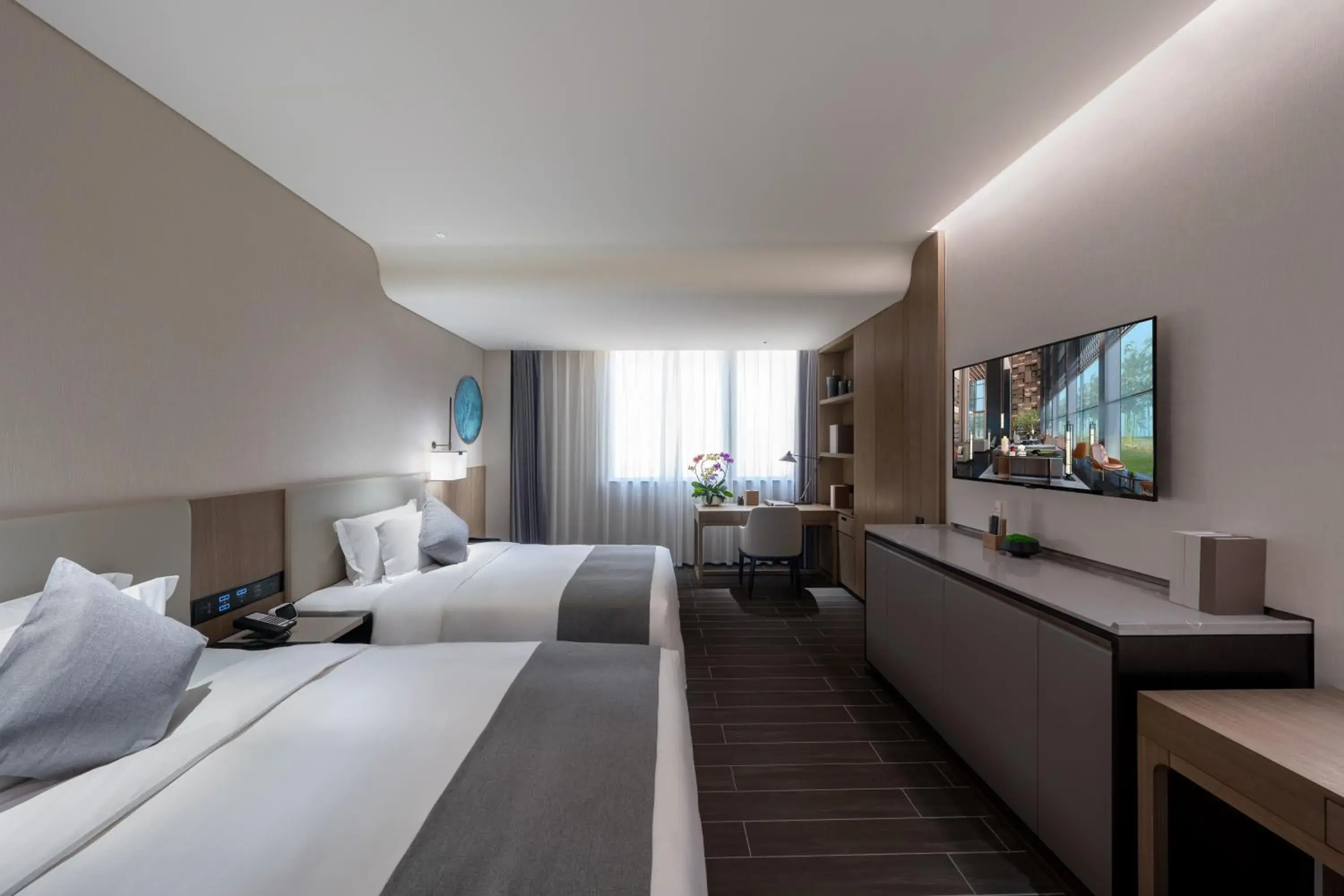 Superior Twin Room in Genpla Hotel, Shenzhen Qianhai Superior Twin Room in Genpla Hotel, Shenzhen Qianhai
