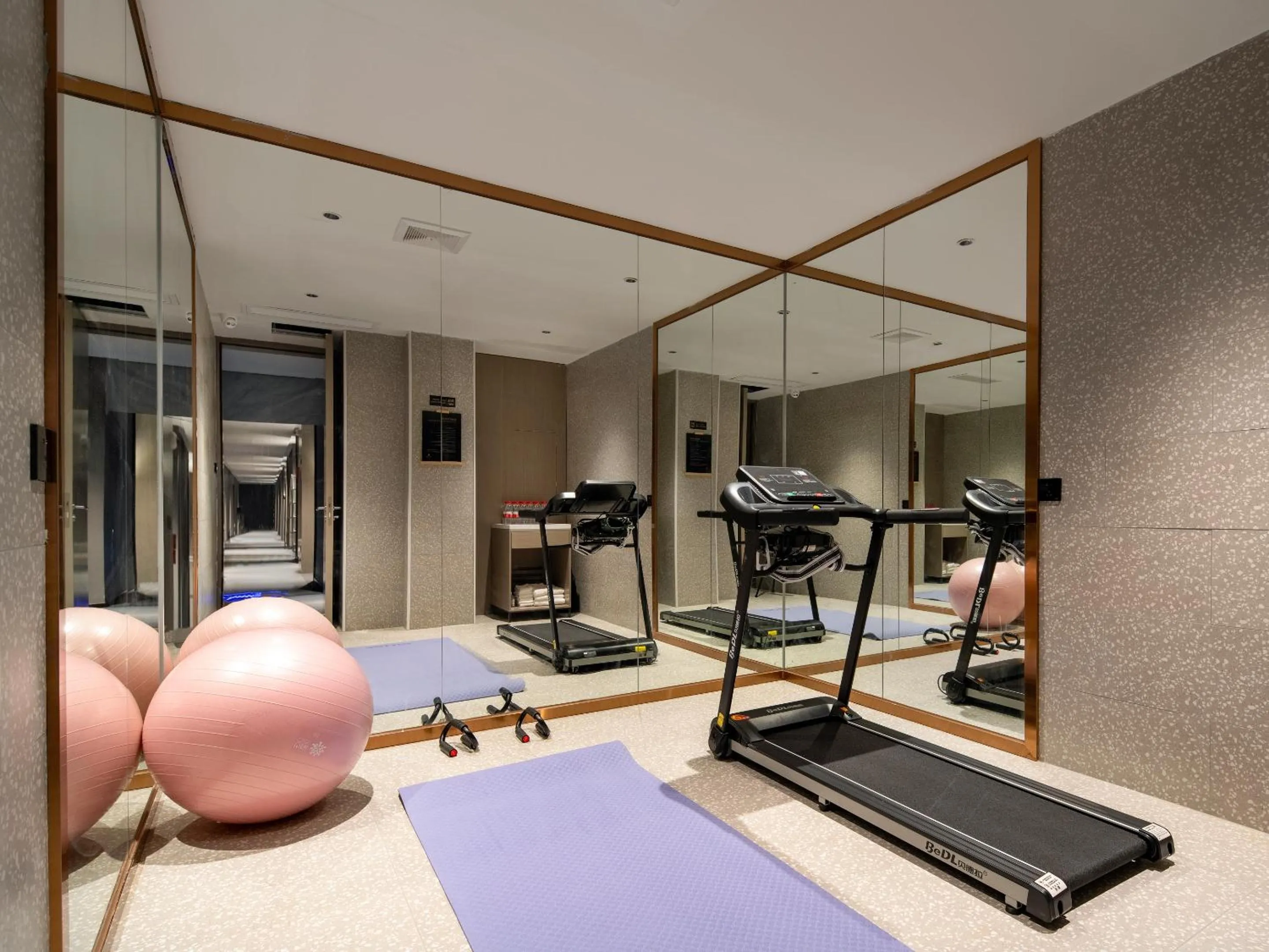 Fitness centre/facilities in Echarm PLUS International Hotel Zhujiang New Town Wuyangcun Metro Station Branch- Free Deliver Service to Canton Fair Complex During Canton Fair Period
