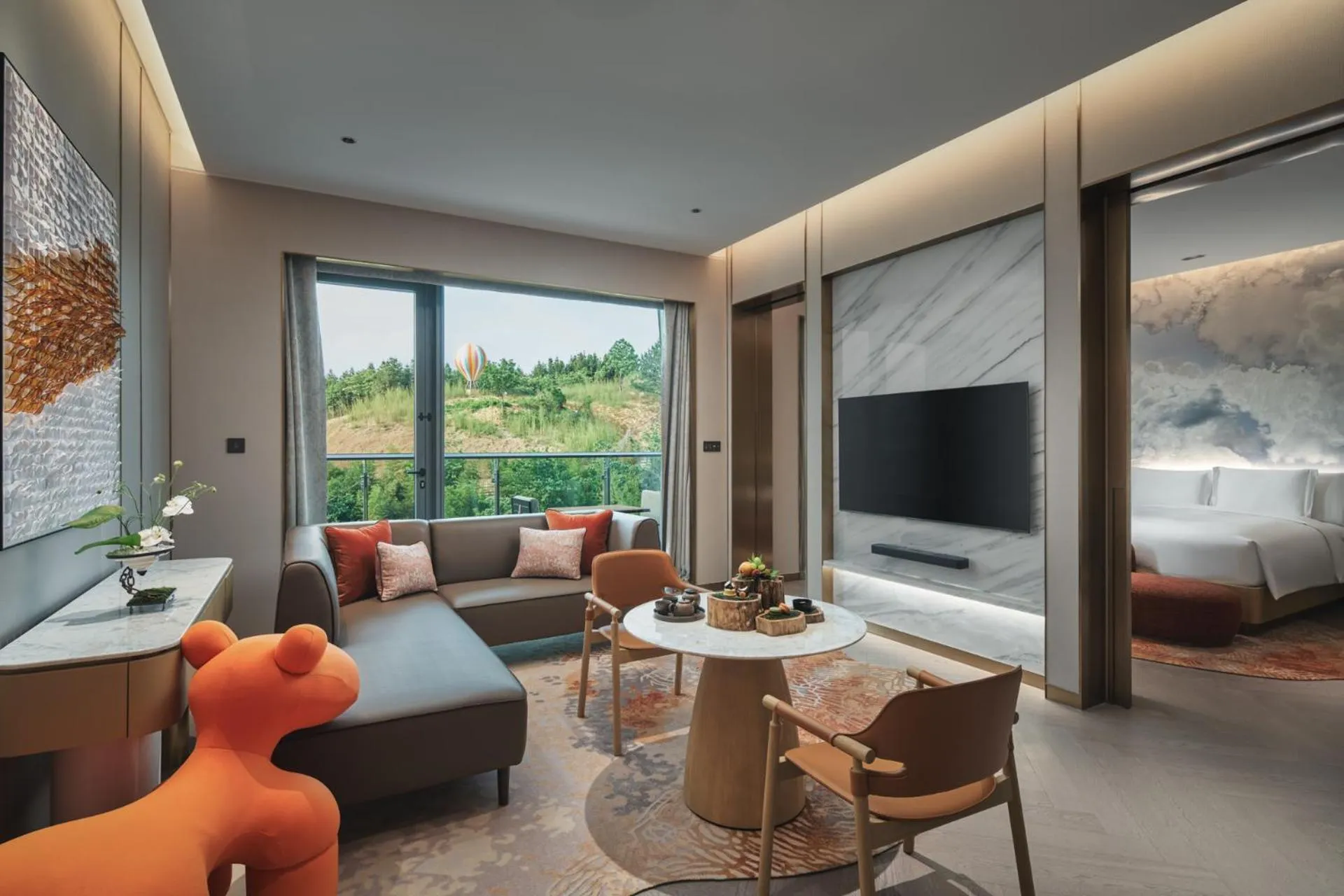 Living room in Hotel Indigo Hangzhou Tianmushan