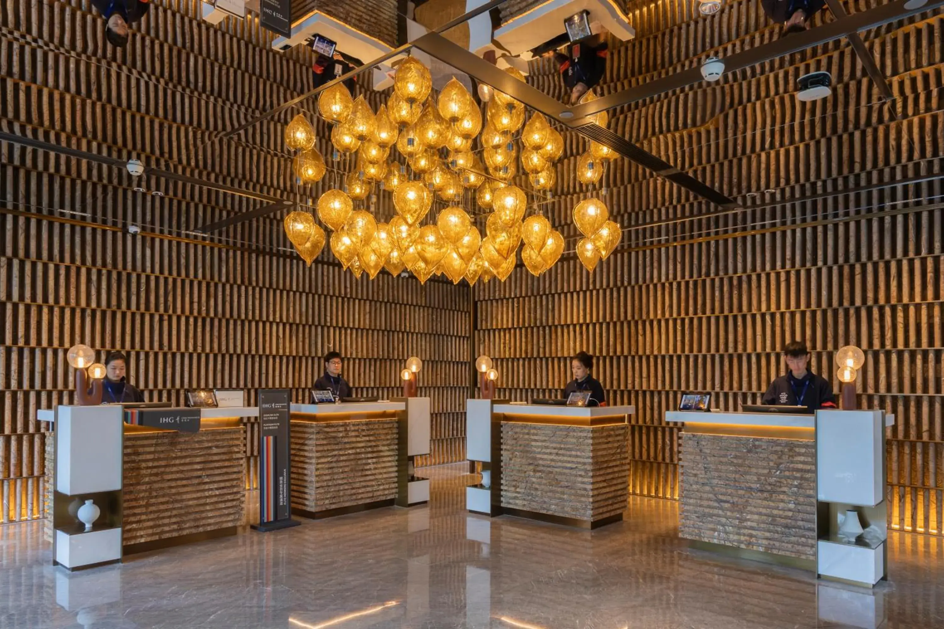 Lobby or reception in Hotel Indigo Hangzhou Tianmushan Lobby or reception in Hotel Indigo Hangzhou Tianmushan