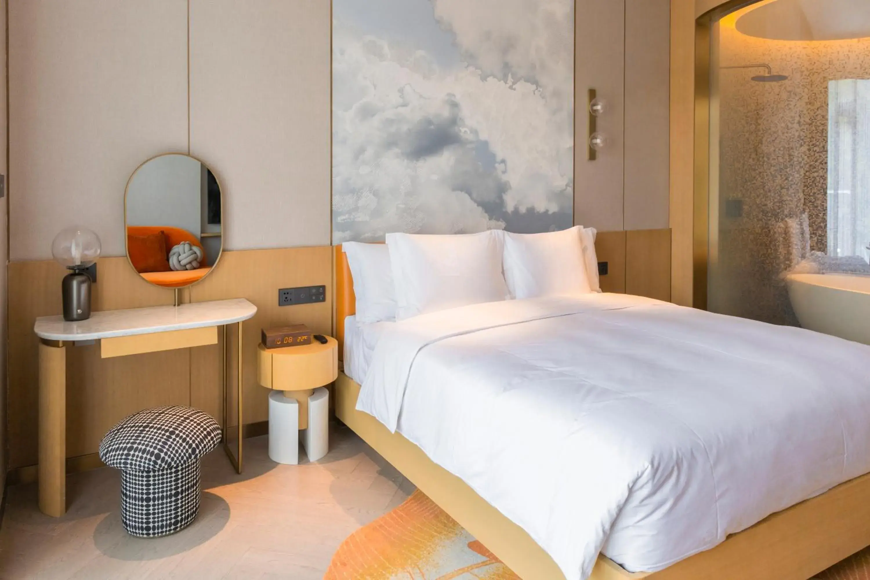 Bed in Hotel Indigo Hangzhou Tianmushan Bed in Hotel Indigo Hangzhou Tianmushan