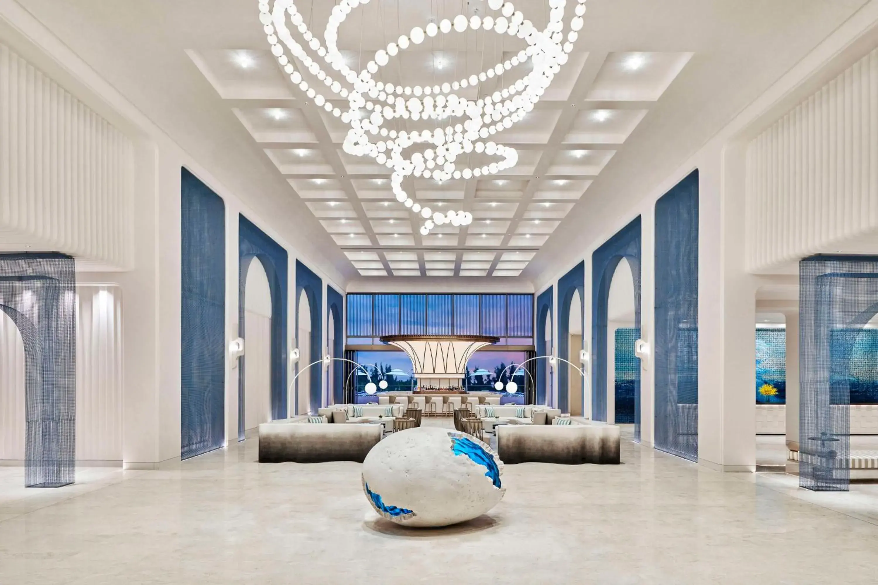 Lobby or reception in The Mermoon Resort Hainan Tufu Bay, Tapestry By Hilton Lobby or reception in The Mermoon Resort Hainan Tufu Bay, Tapestry By Hilton
