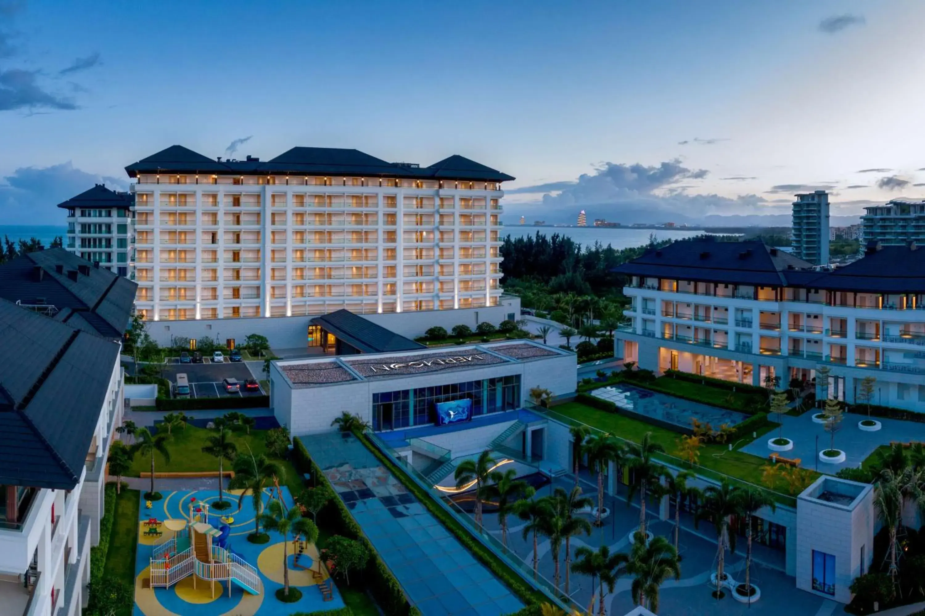 Property building in The Mermoon Resort Hainan Tufu Bay, Tapestry By Hilton Property building in The Mermoon Resort Hainan Tufu Bay, Tapestry By Hilton