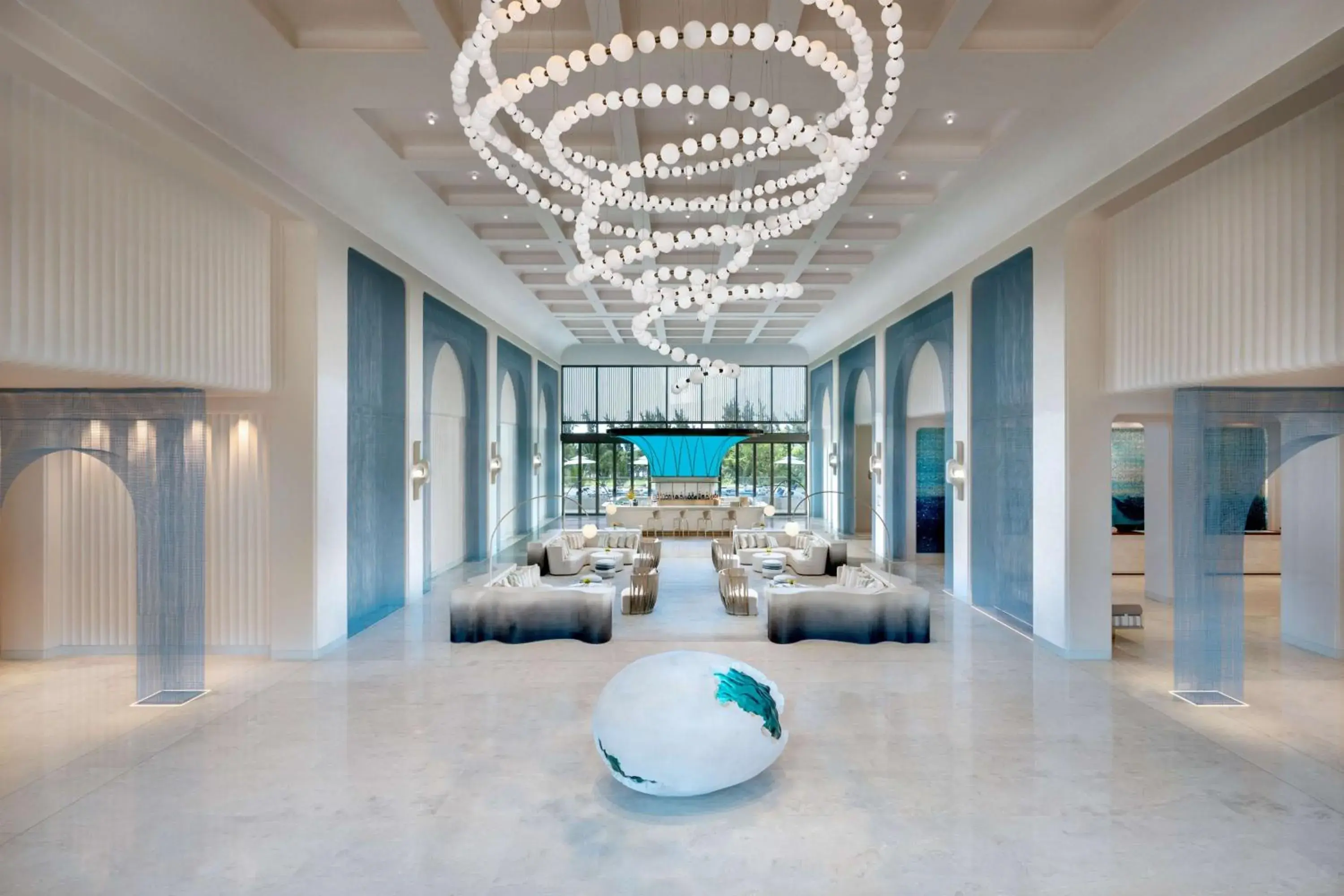 Lobby or reception in The Mermoon Resort Hainan Tufu Bay, Tapestry By Hilton Lobby or reception in The Mermoon Resort Hainan Tufu Bay, Tapestry By Hilton