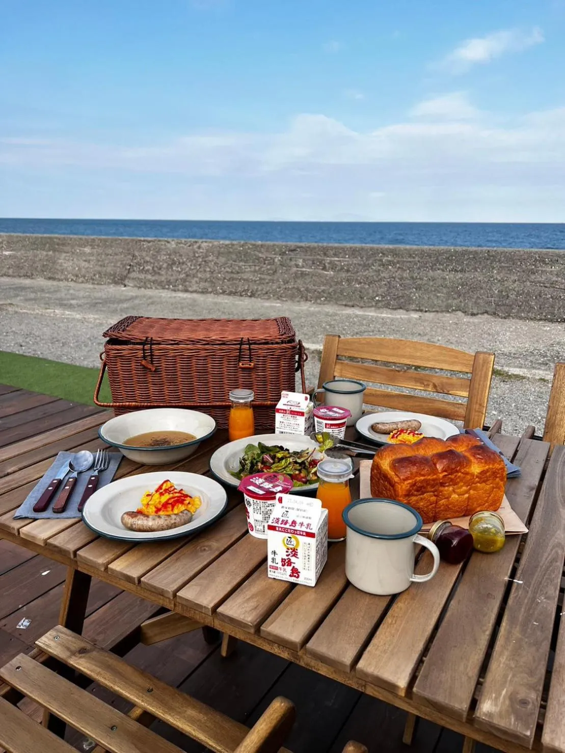 Twin Room with Sea View - single occupancy - Pet Not Allowed in PICNIC　GARDEN