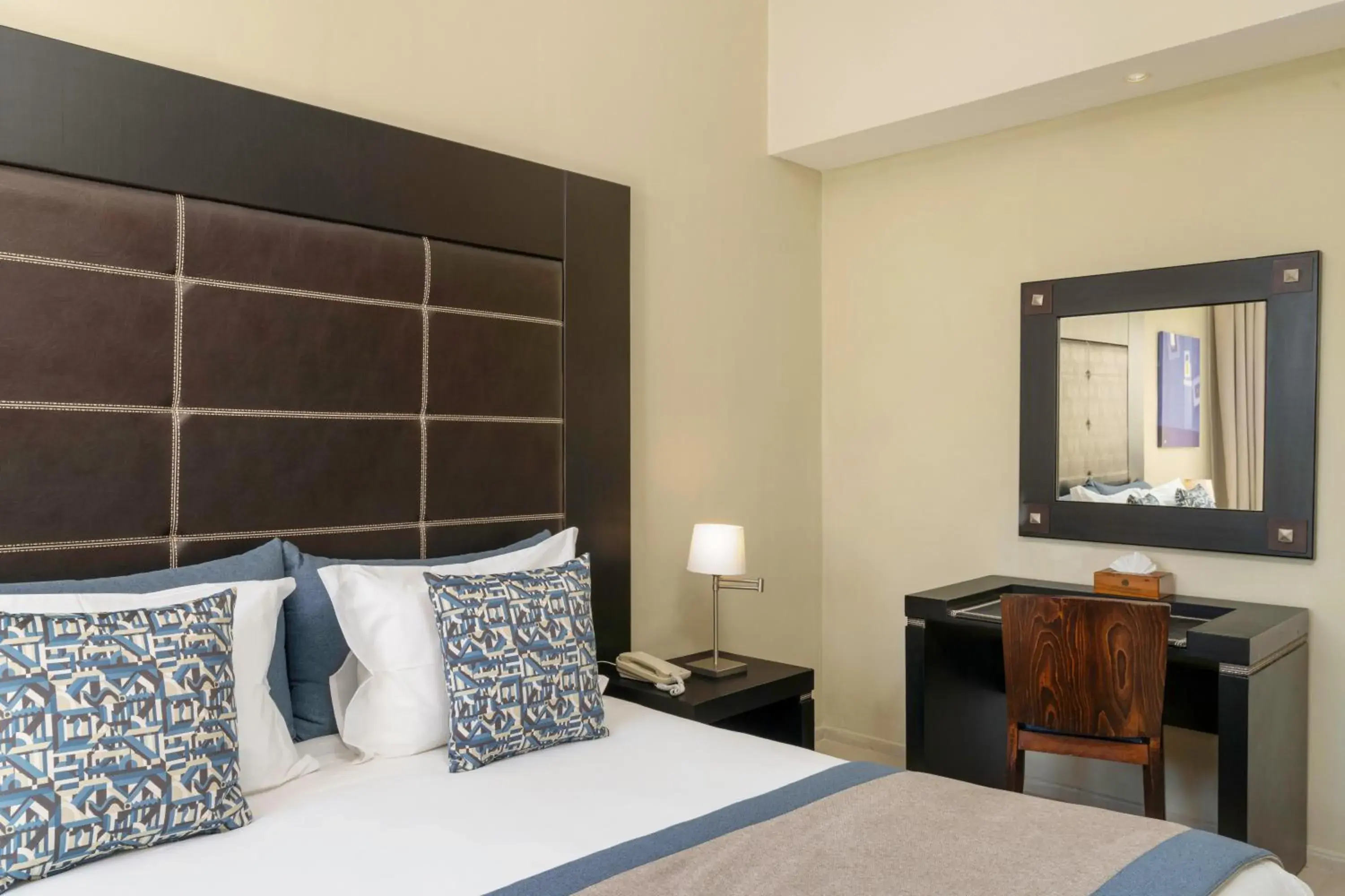 Bed in Atlas Essaouira Riad Resort Bed in Atlas Essaouira Riad Resort