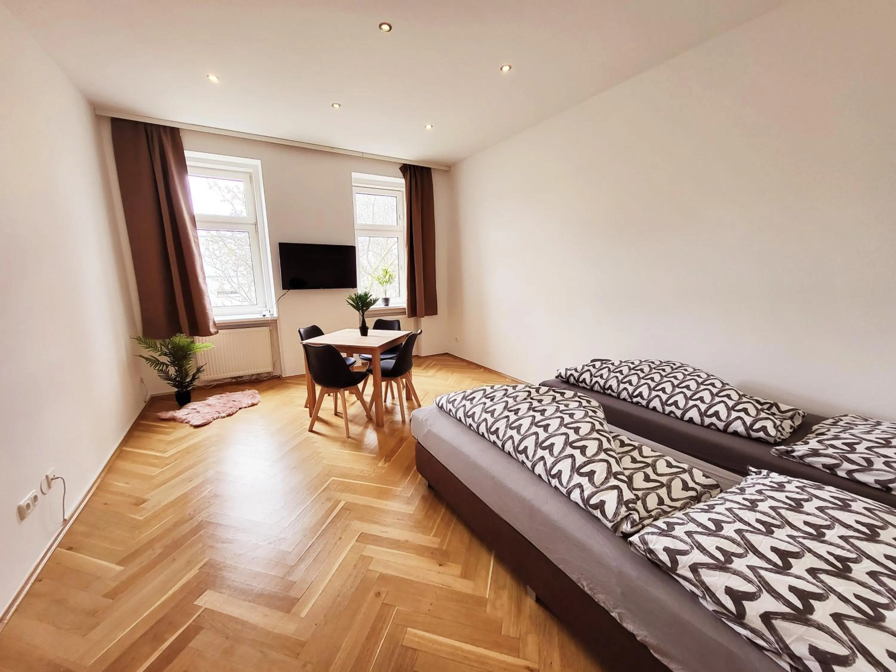 Bed in Donaufelder City Apartment