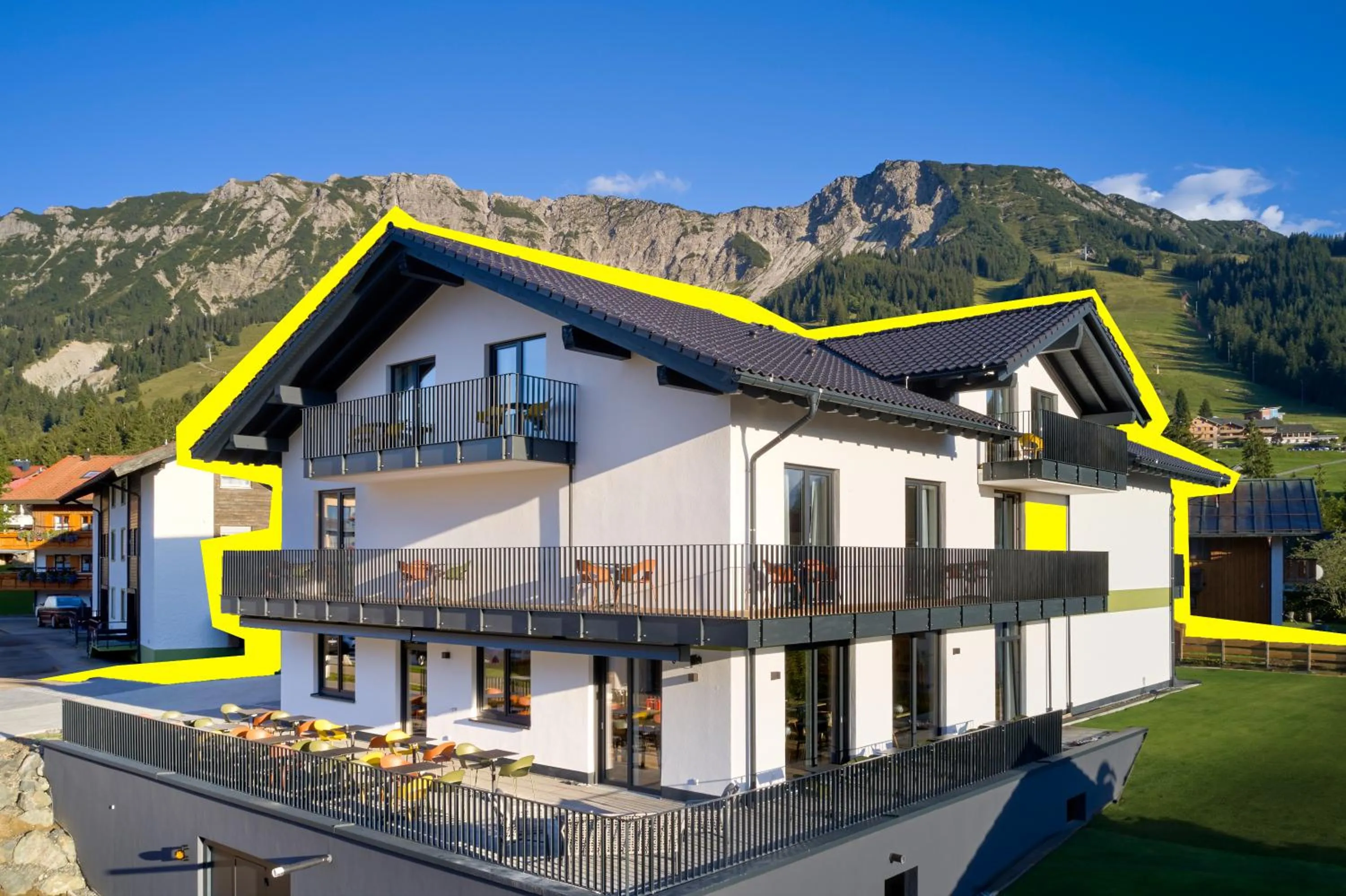 Property building in BergBuddies - Übernachtung inklusive kostenlosen Bergbahntickets und vielem mehr