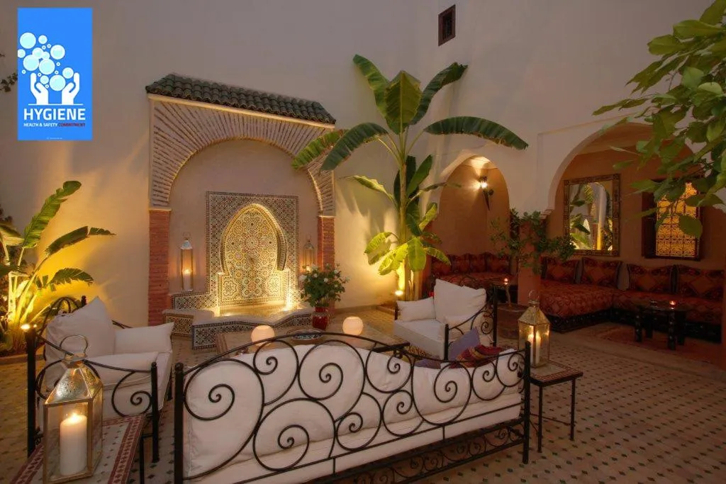 Seating area in Riad petit Karmela