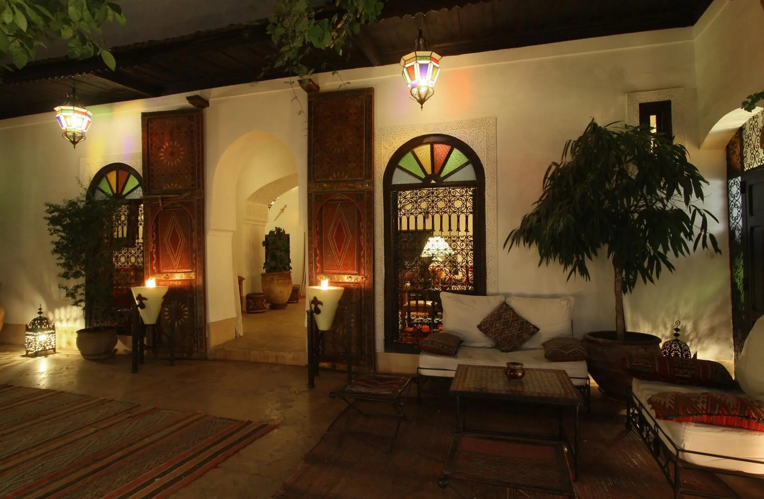 Inner courtyard view in Riad Karmela